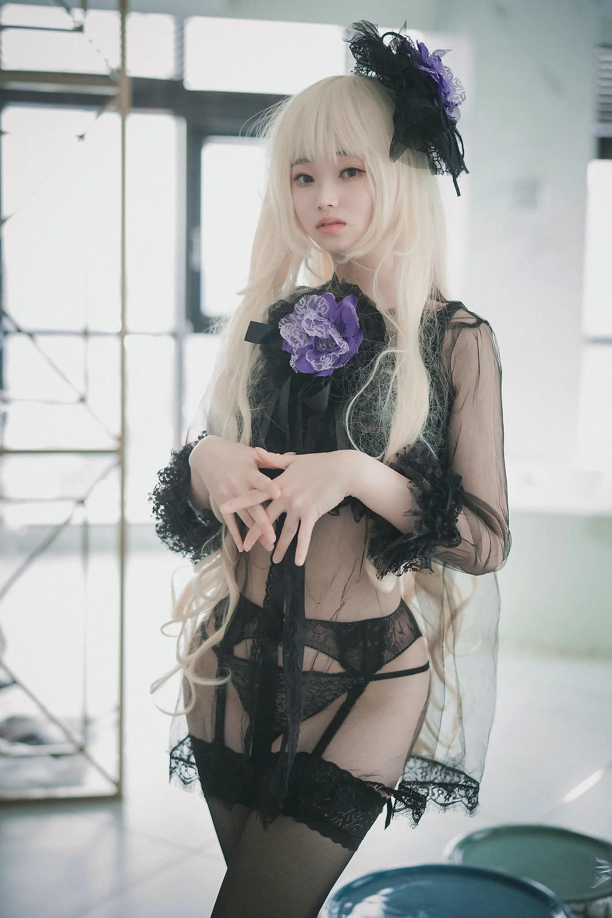 DJAWA No.014 Bambi黑丝蕾丝 - 4
