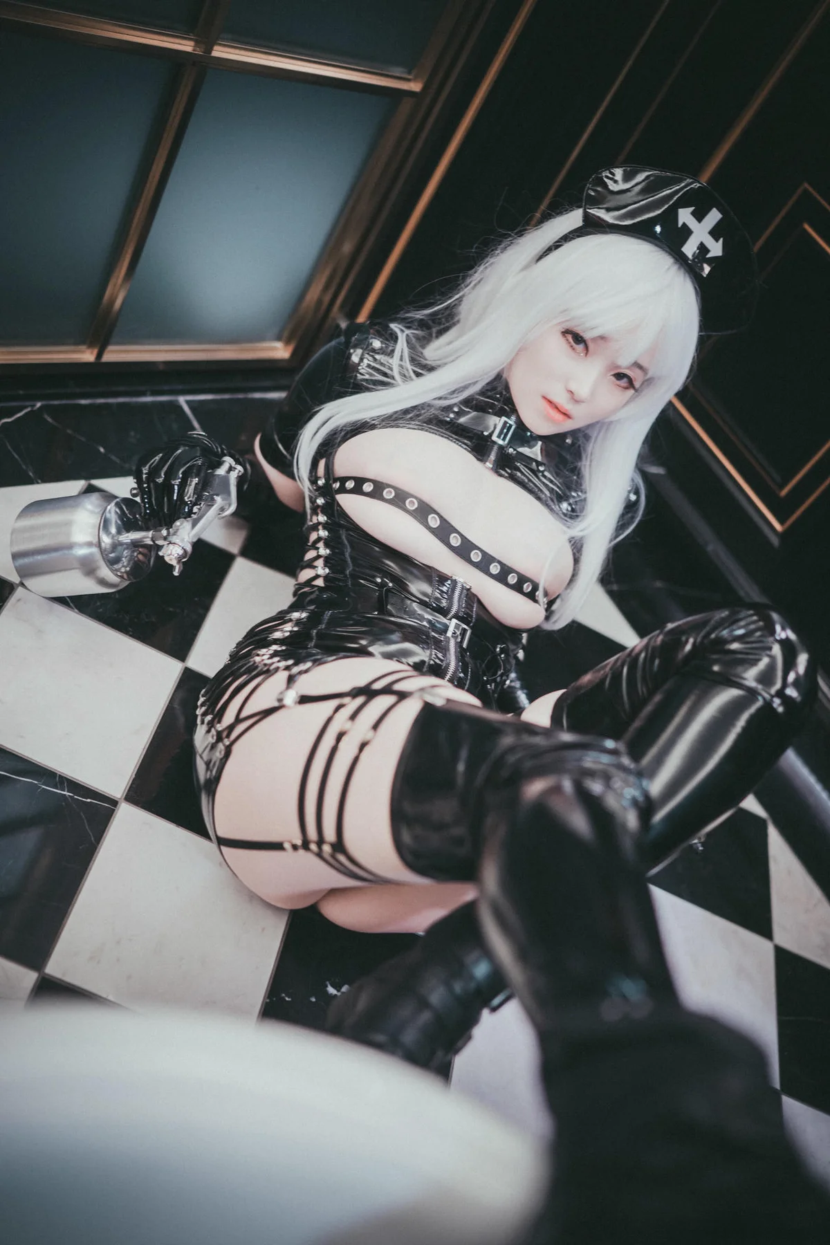 DJAWA No.035 Bambi皮裙警花制服 - 9