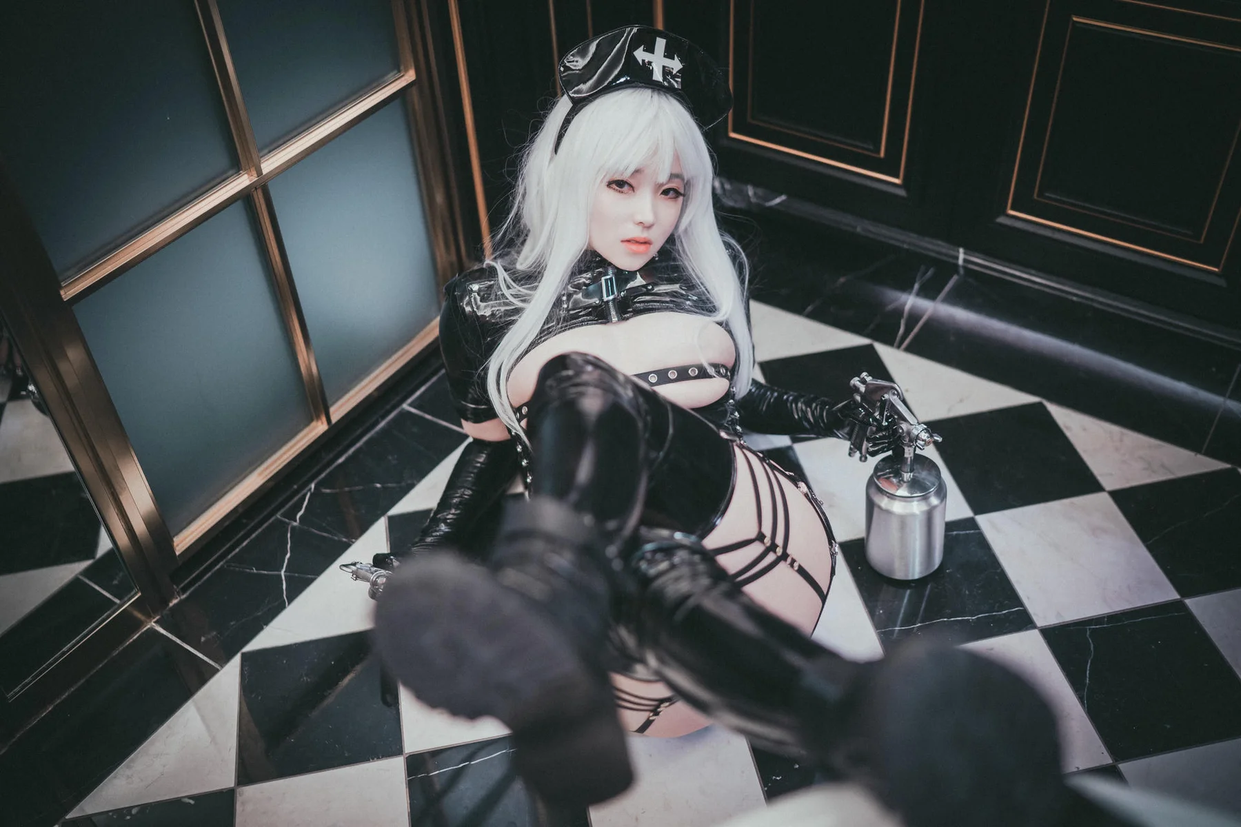 DJAWA No.035 Bambi皮裙警花制服 - 10
