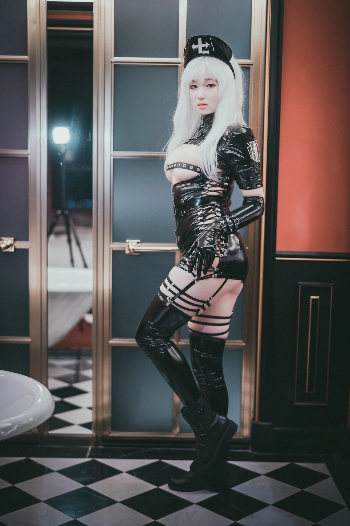 DJAWA No.035 Bambi皮裙警花制服 - 8