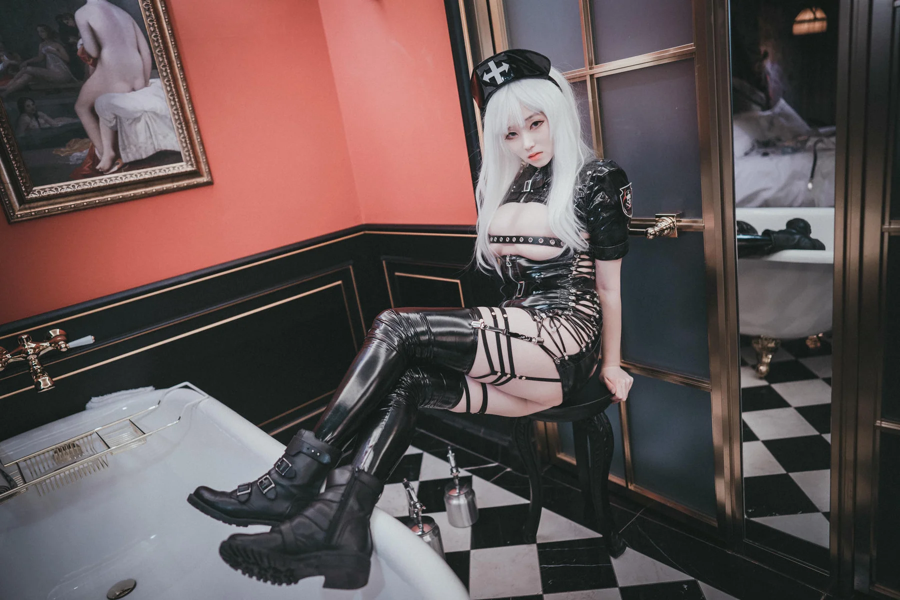 DJAWA No.035 Bambi皮裙警花制服 - 3