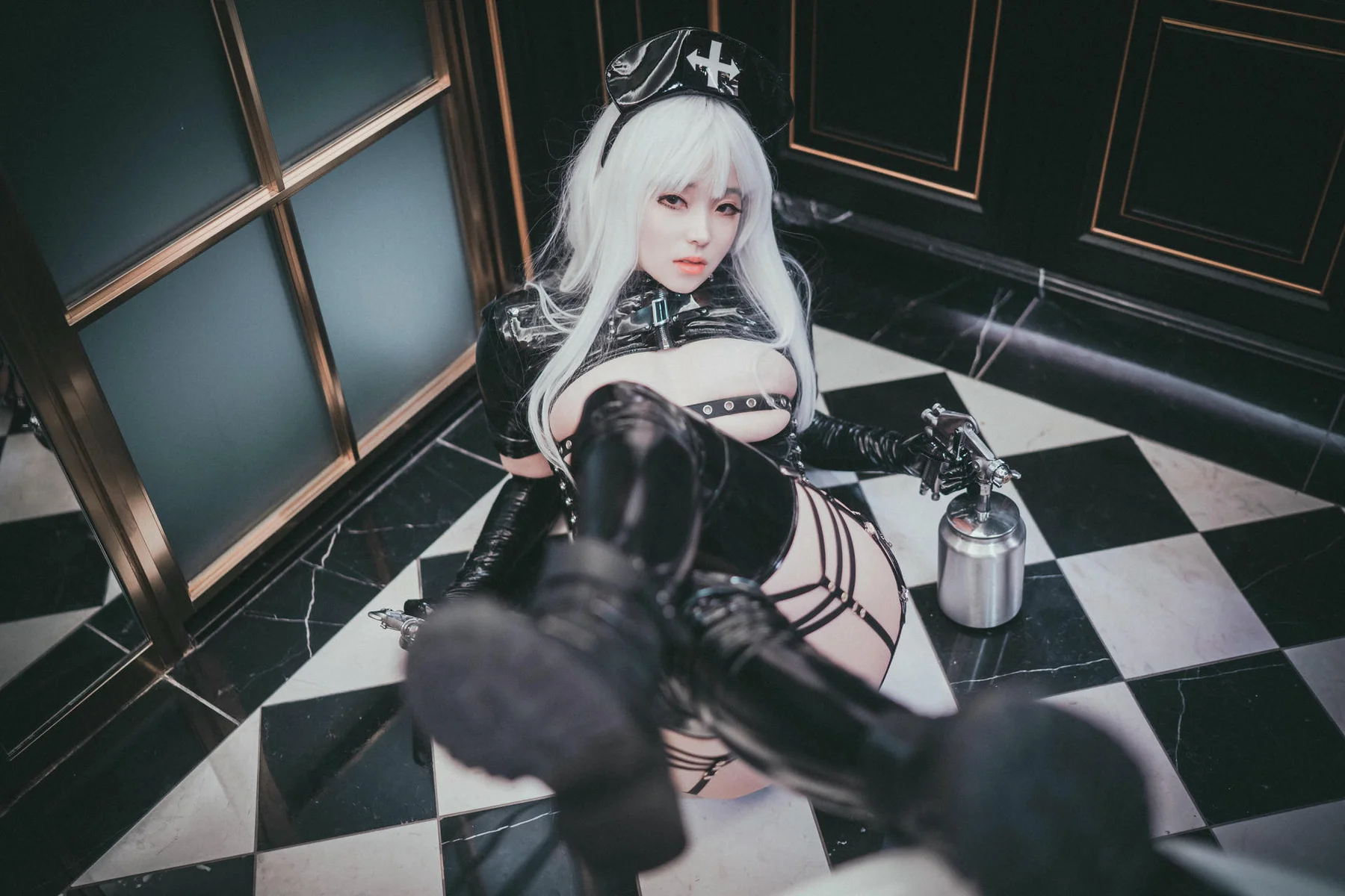 DJAWA No.035 Bambi皮裙警花制服 - 5