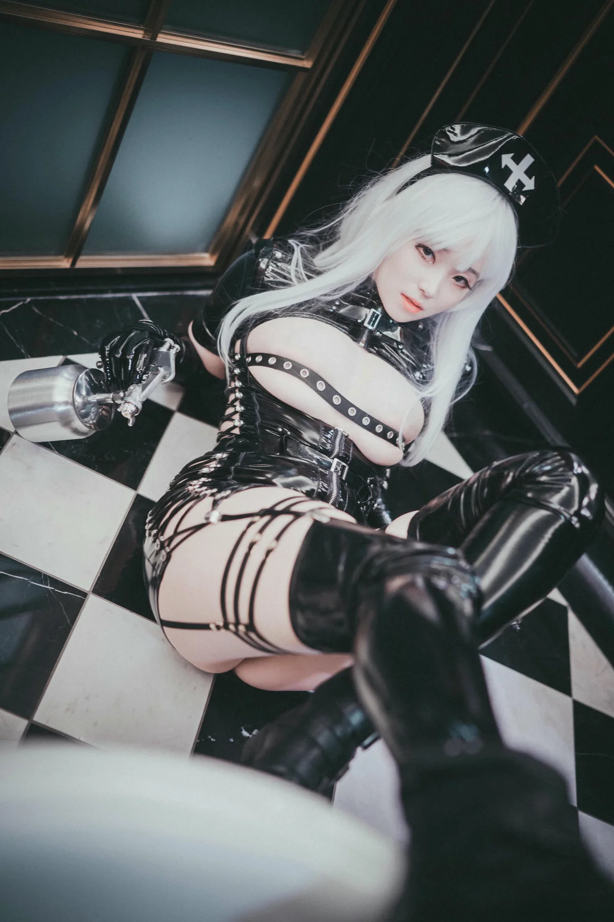 DJAWA No.035 Bambi皮裙警花制服 - 6