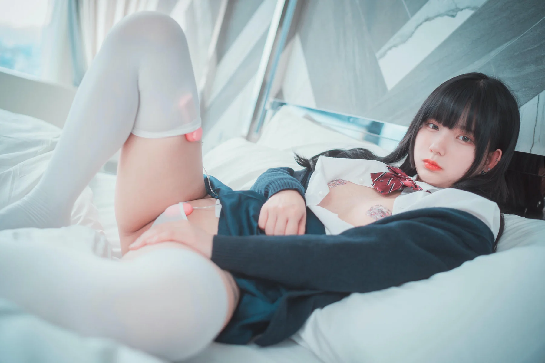 DJAWA No.038 Hizzy白色丝袜校服jk - 1