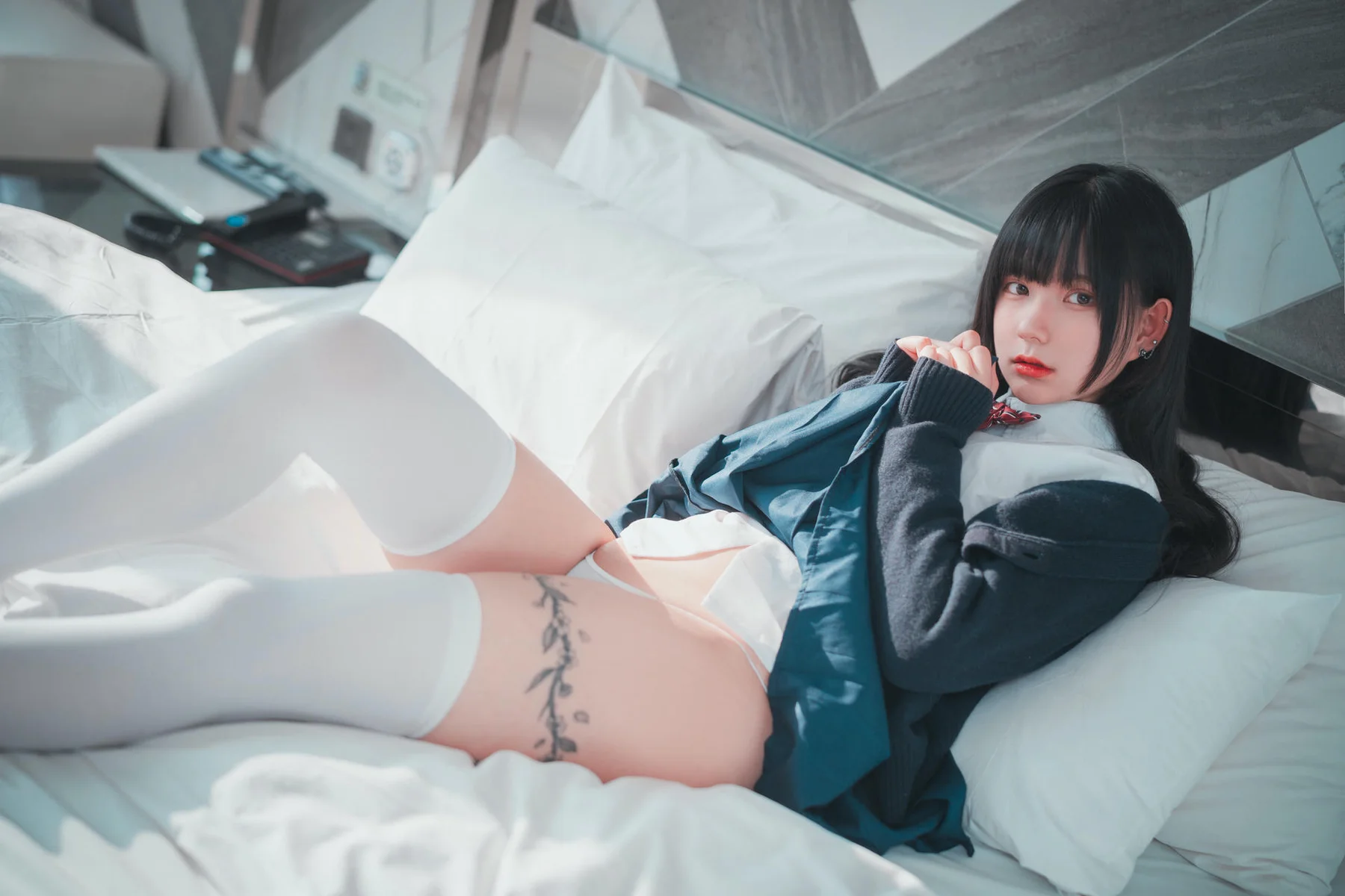 DJAWA No.038 Hizzy白色丝袜校服jk - 4
