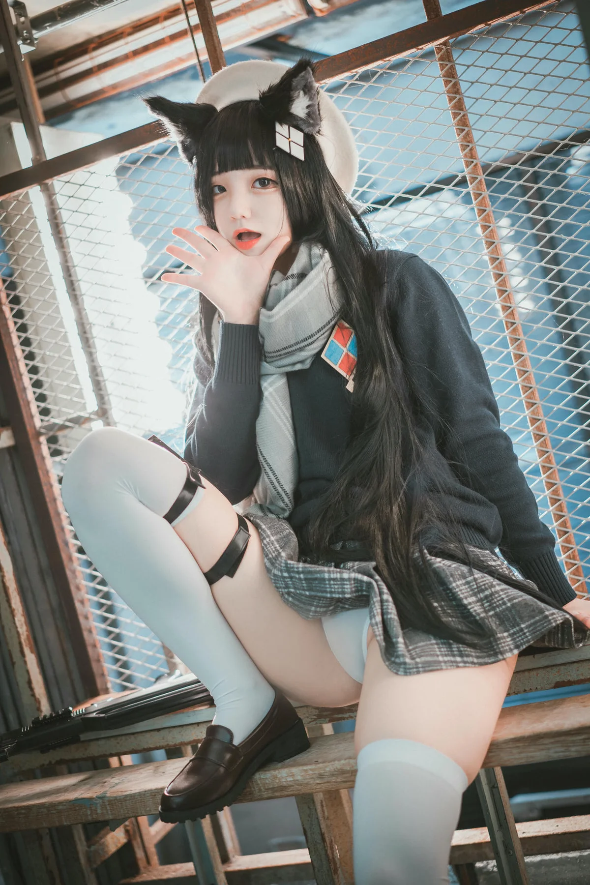 DJAWA No.039 Jeong Jenny翘臀小猫咪短裙 - 5