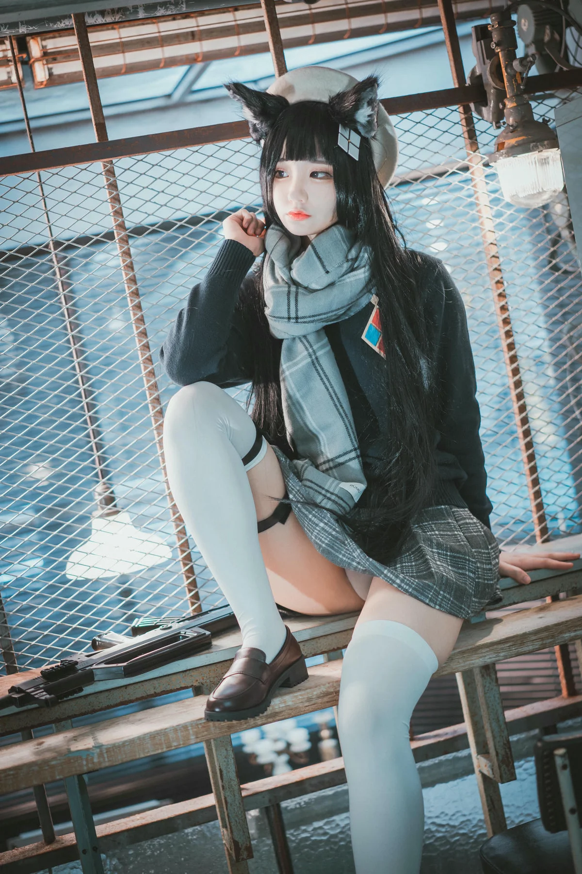 DJAWA No.039 Jeong Jenny翘臀小猫咪短裙 - 1