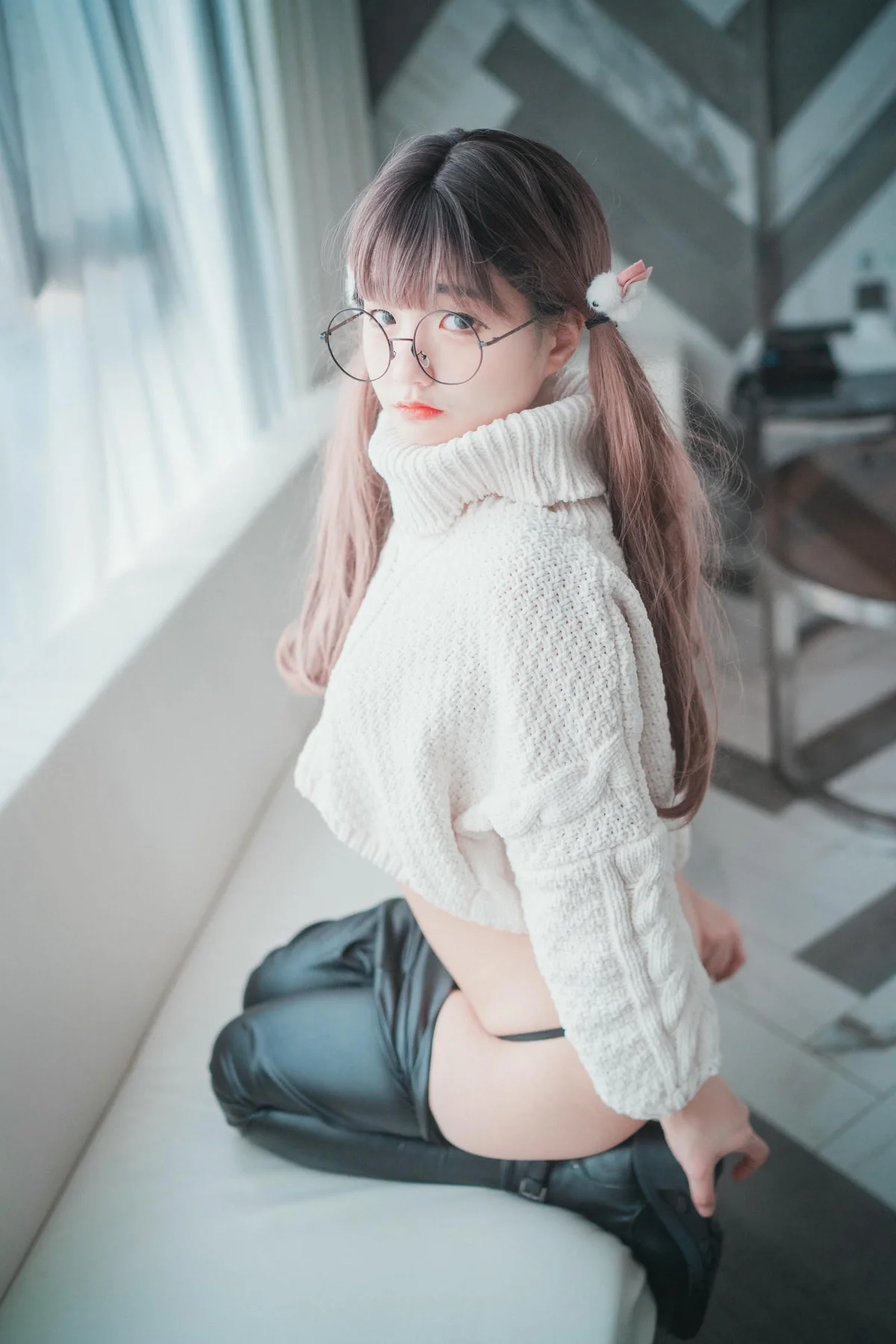DJAWA No.043 Jeong Jenny皮裤少女写真 - 5