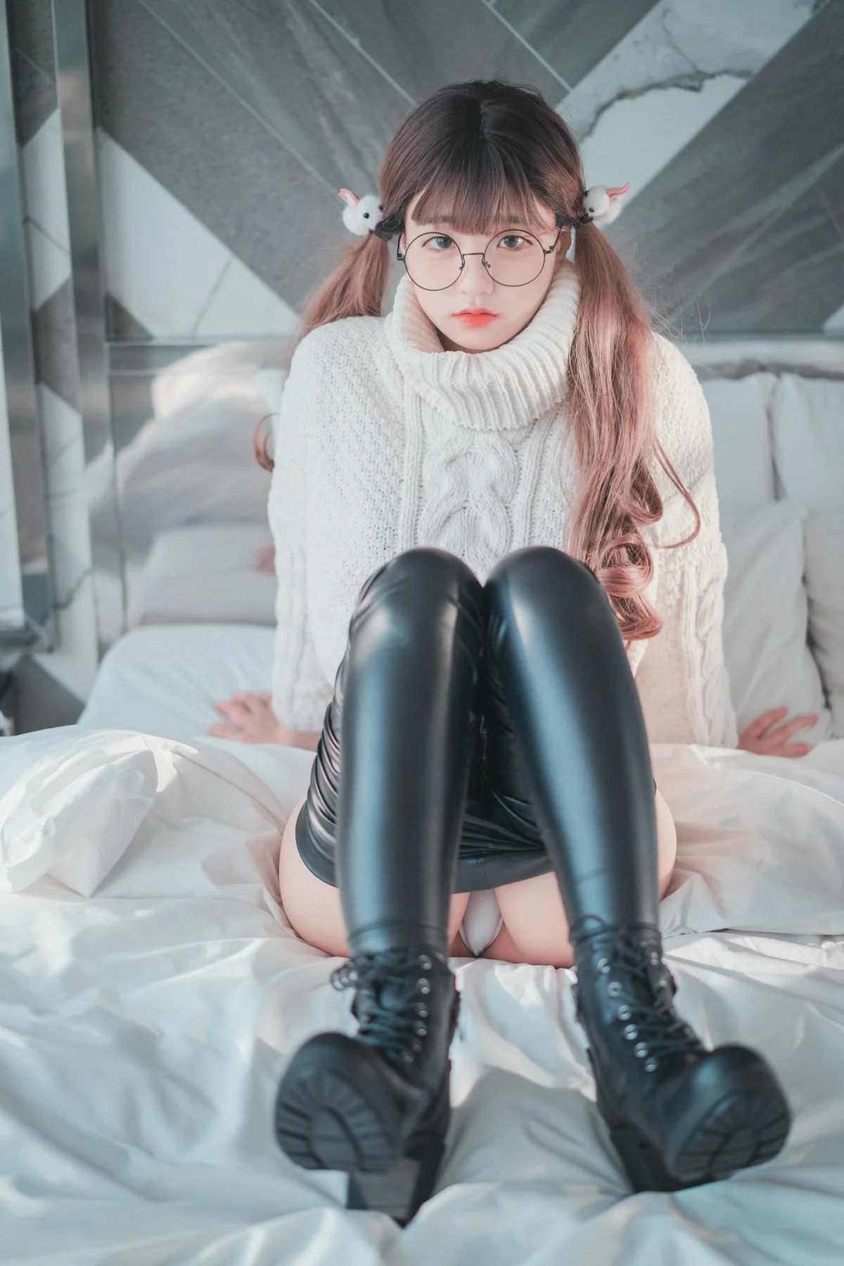 DJAWA No.043 Jeong Jenny皮裤少女写真 - 9