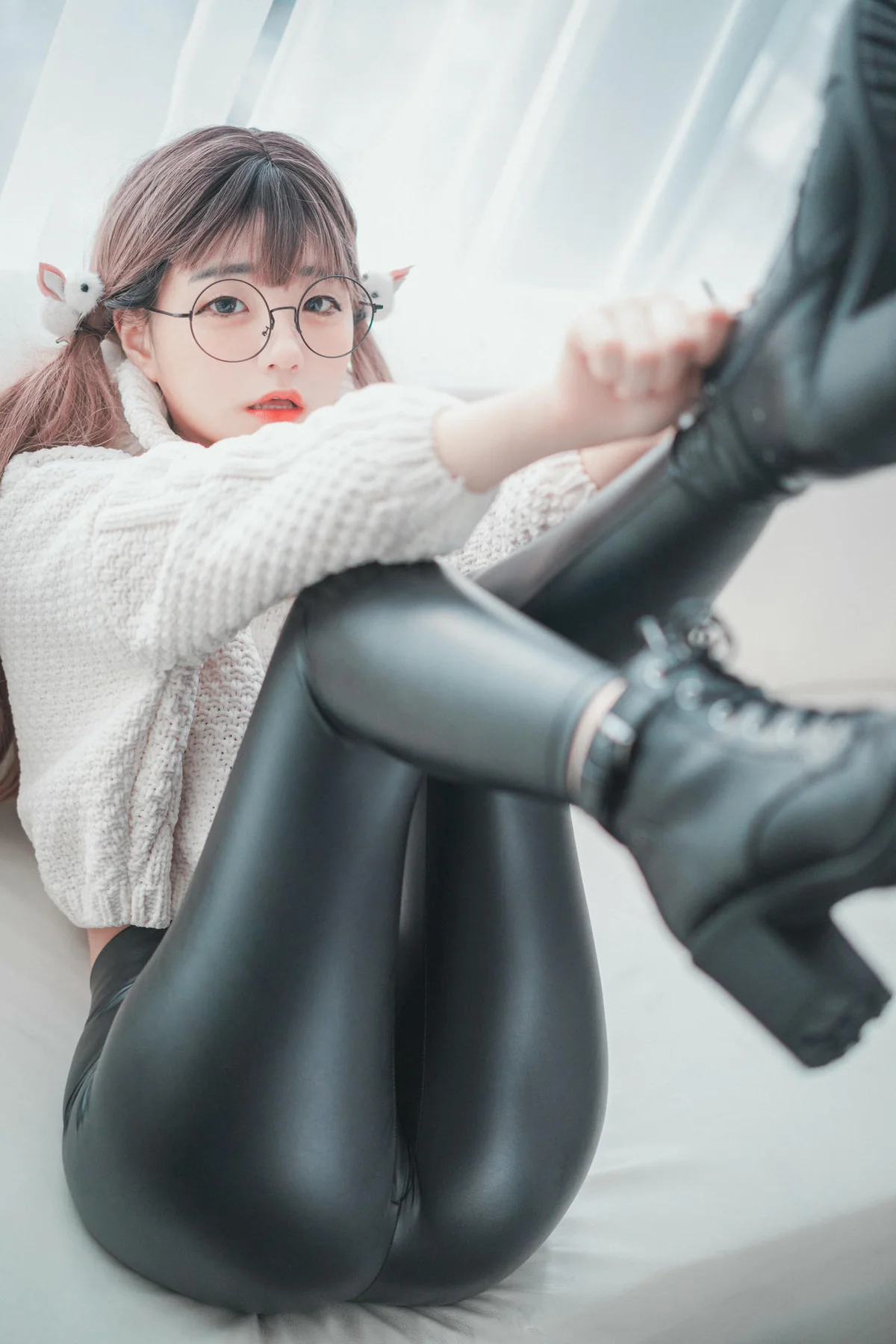 DJAWA No.043 Jeong Jenny皮裤少女写真 - 6