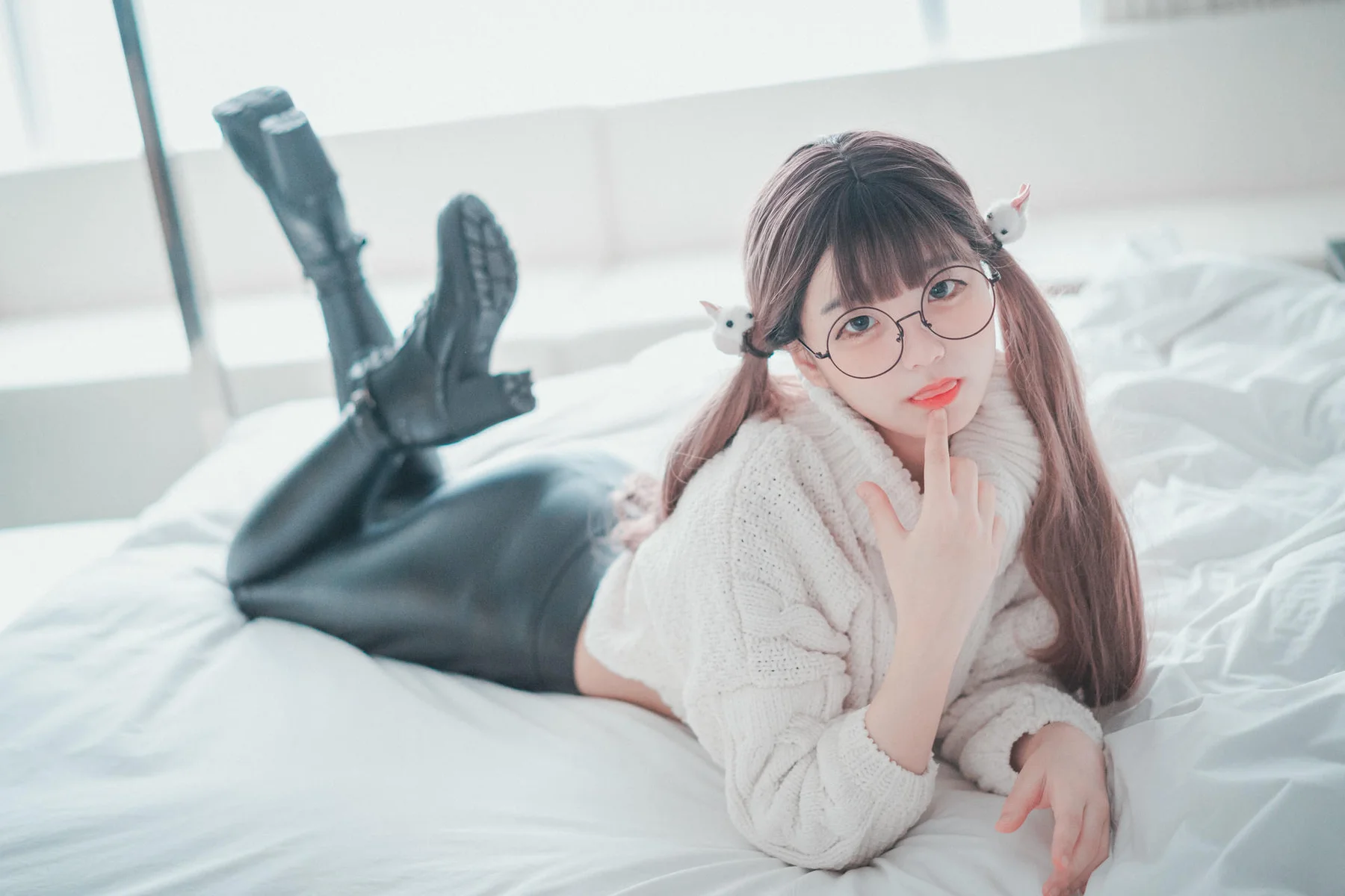 DJAWA No.043 Jeong Jenny皮裤少女写真 - 3