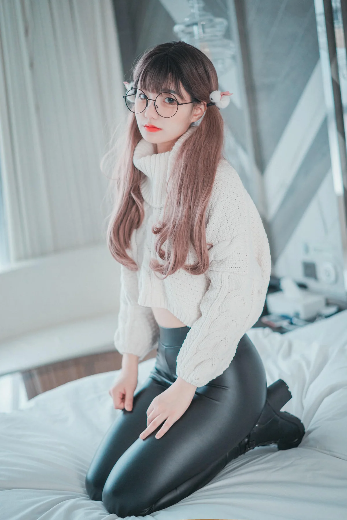 DJAWA No.043 Jeong Jenny皮裤少女写真 - 6