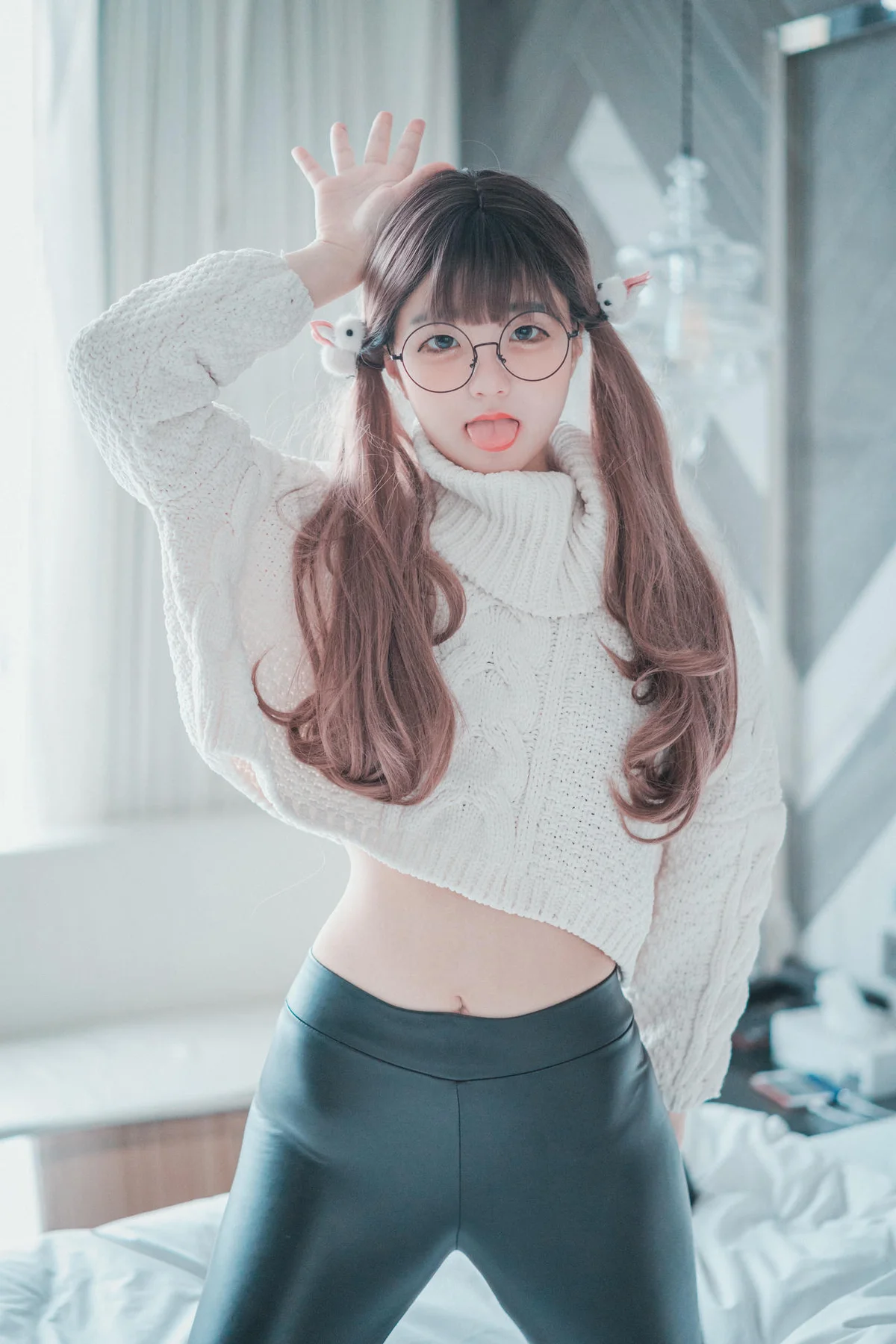 DJAWA No.043 Jeong Jenny皮裤少女写真 - 7