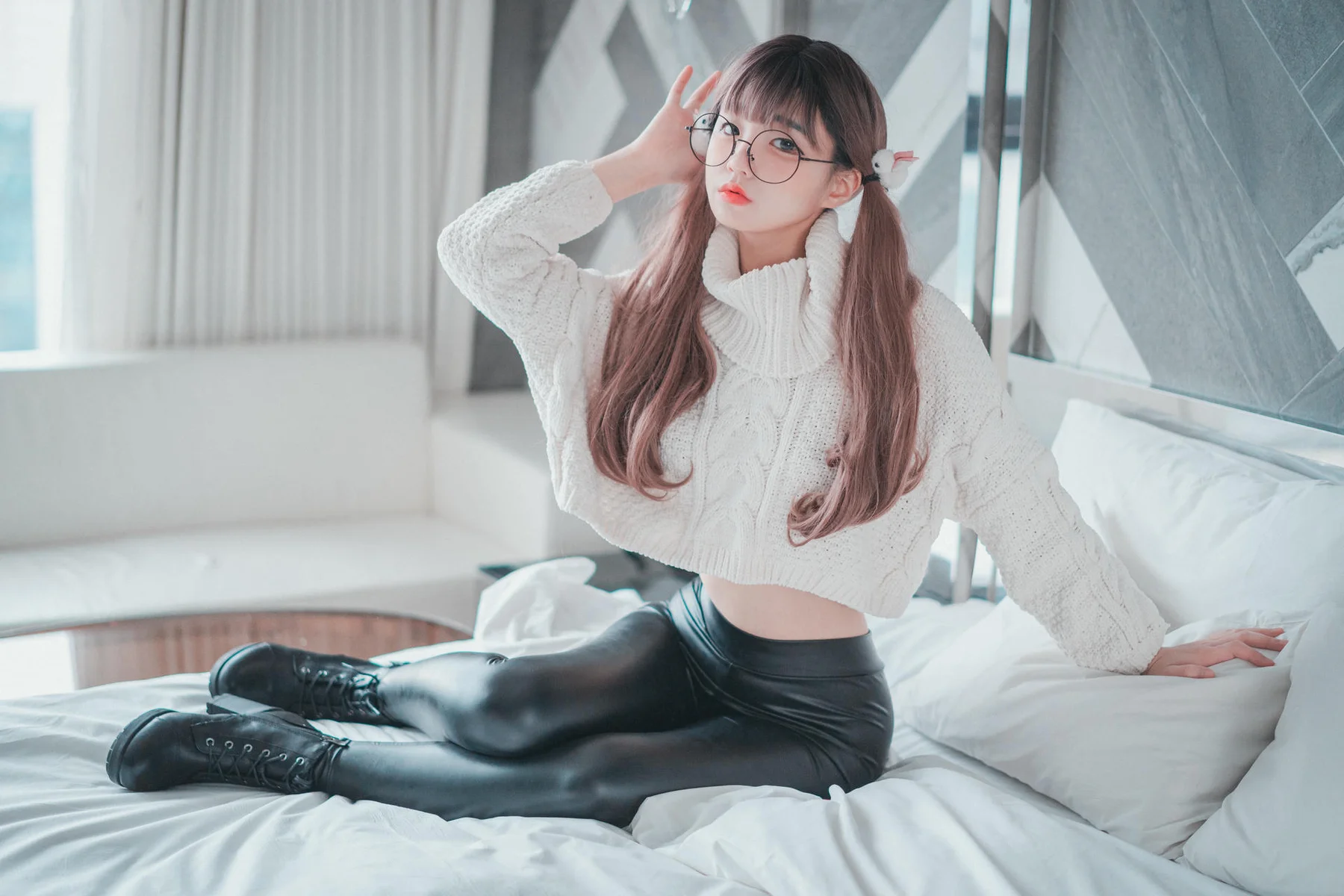 DJAWA No.043 Jeong Jenny皮裤少女写真 - 10
