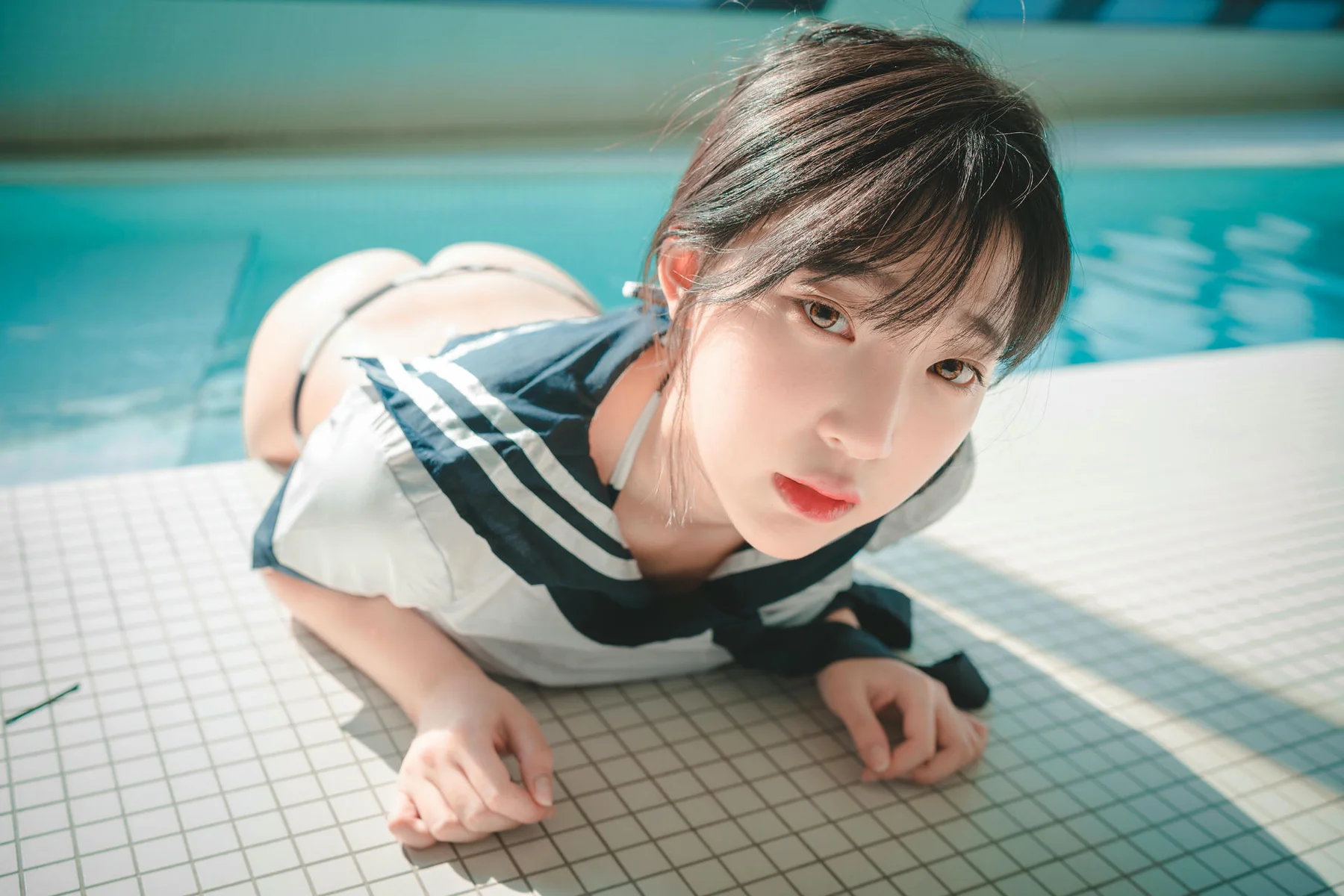 DJAWA No.048 Kang In-kyung池塘比基尼少女 - 6
