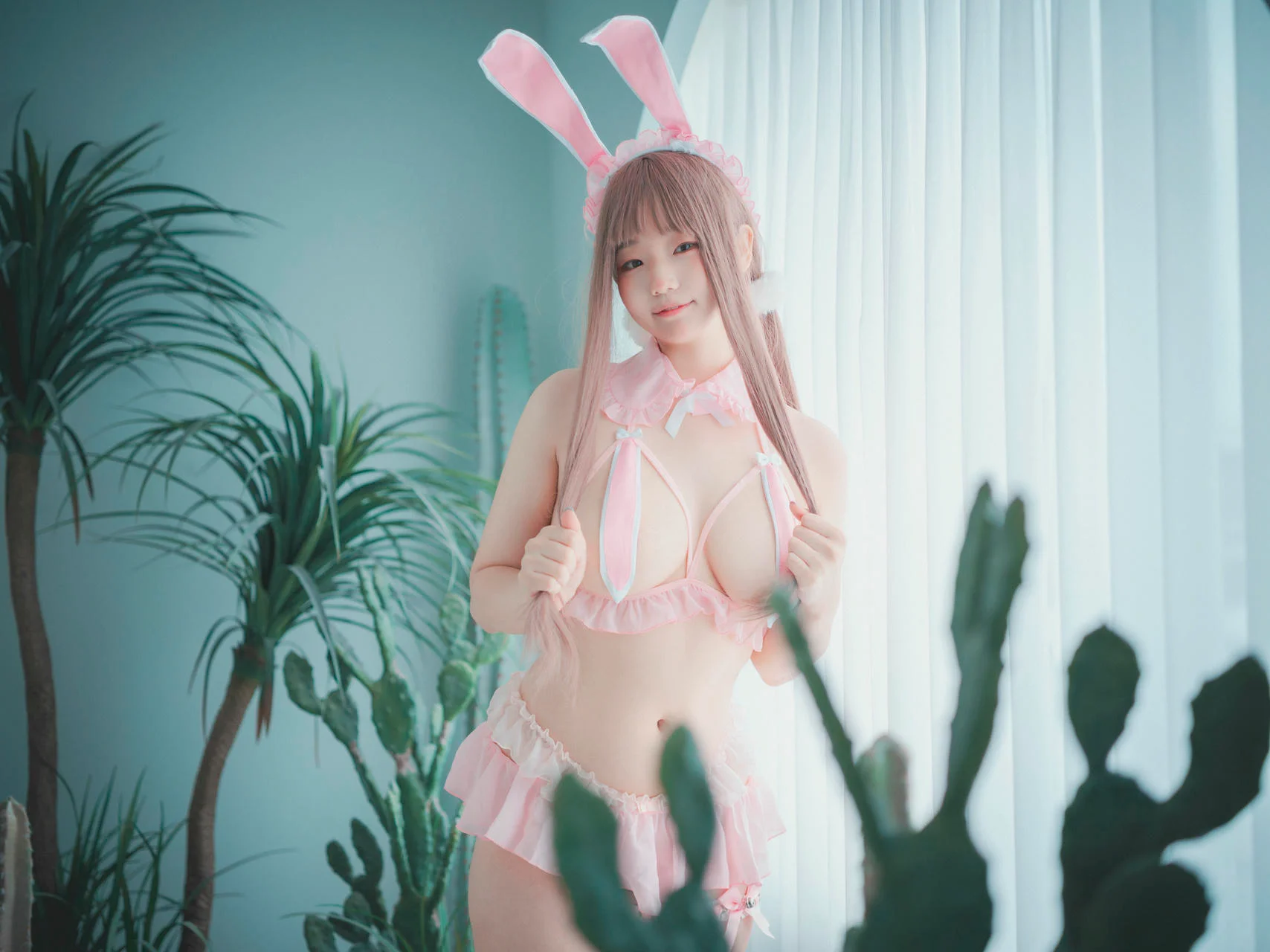 DJAWA No.057 Mimmi 粉色兔子制服 - 2