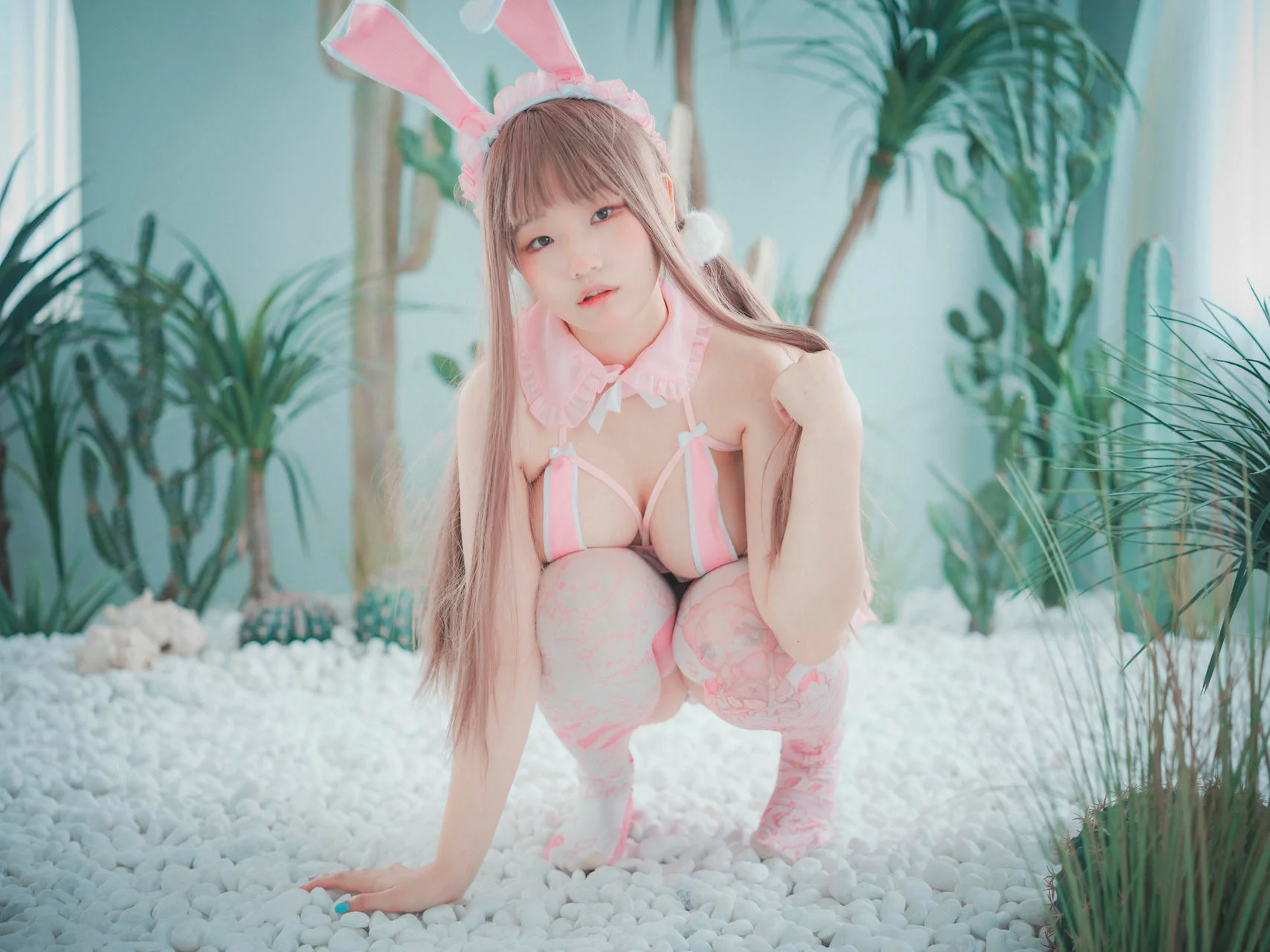 DJAWA No.057 Mimmi 粉色兔子制服 - 6