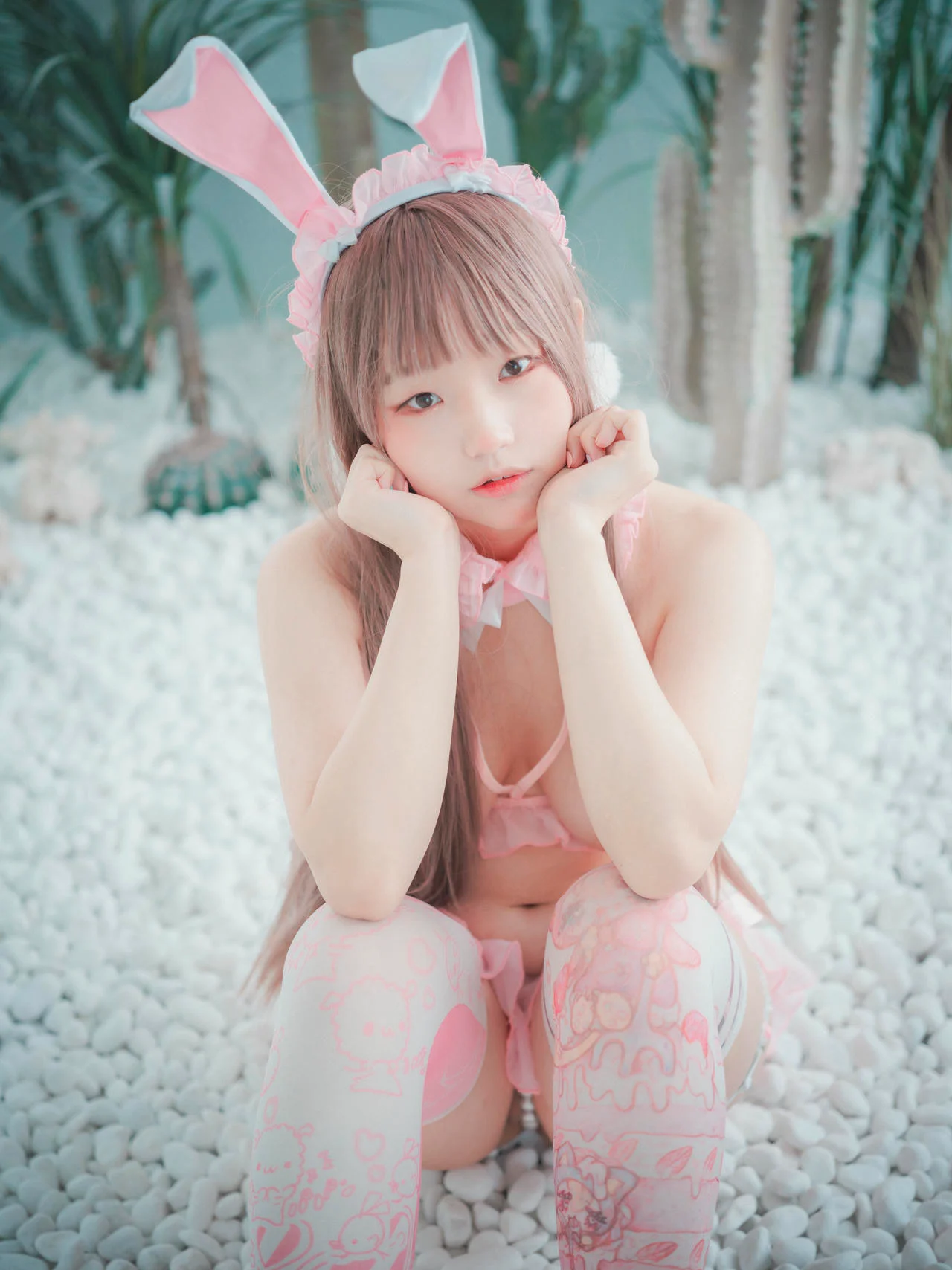 DJAWA No.057 Mimmi 粉色兔子制服 - 9