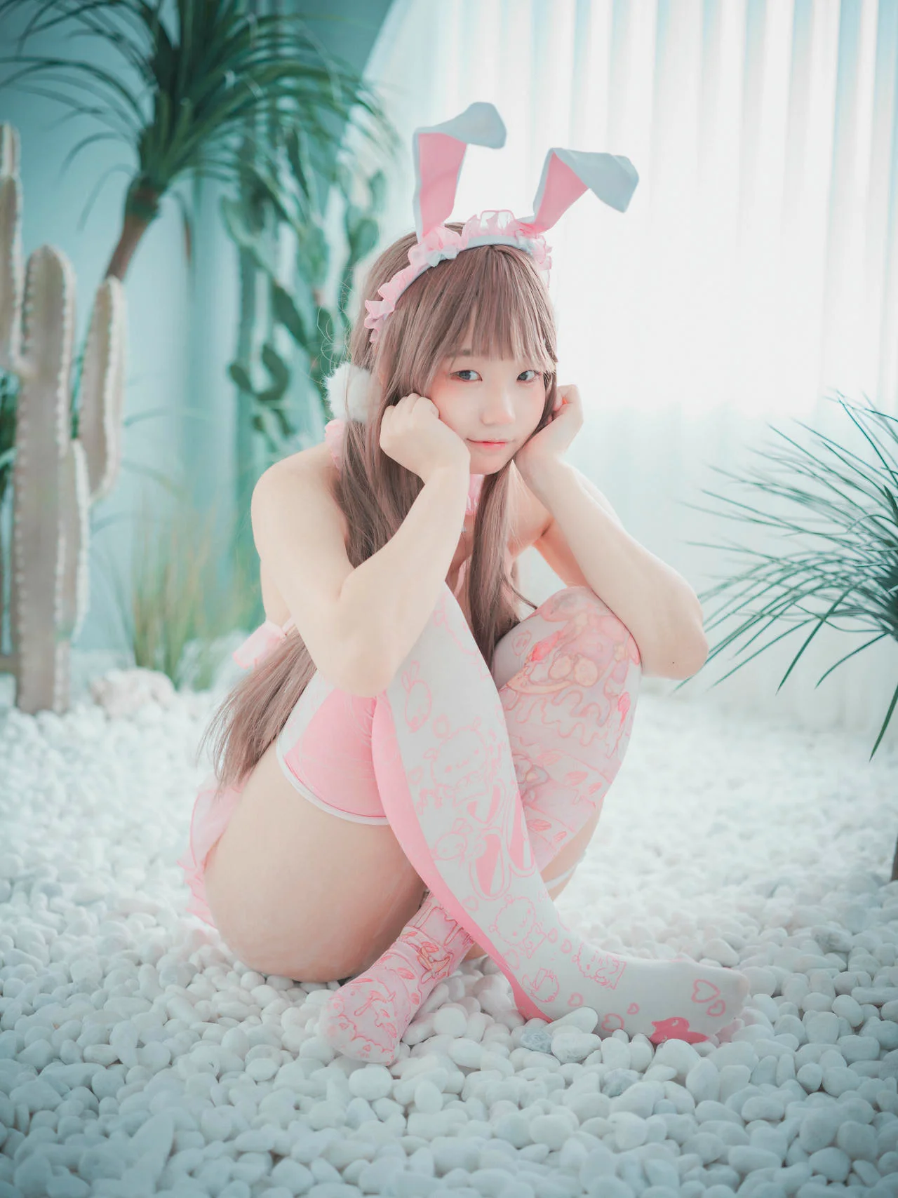 DJAWA No.057 Mimmi 粉色兔子制服 - 3