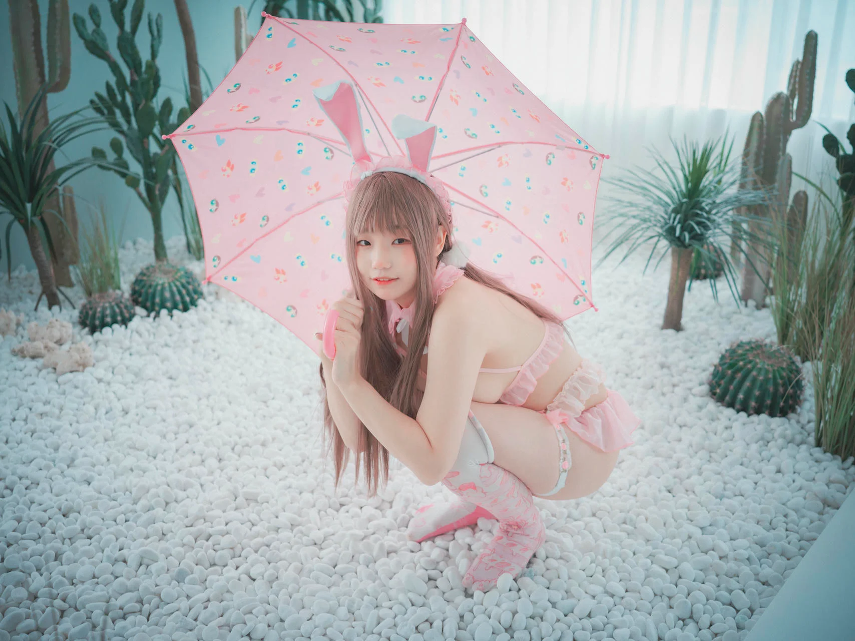 DJAWA No.057 Mimmi 粉色兔子制服 - 4