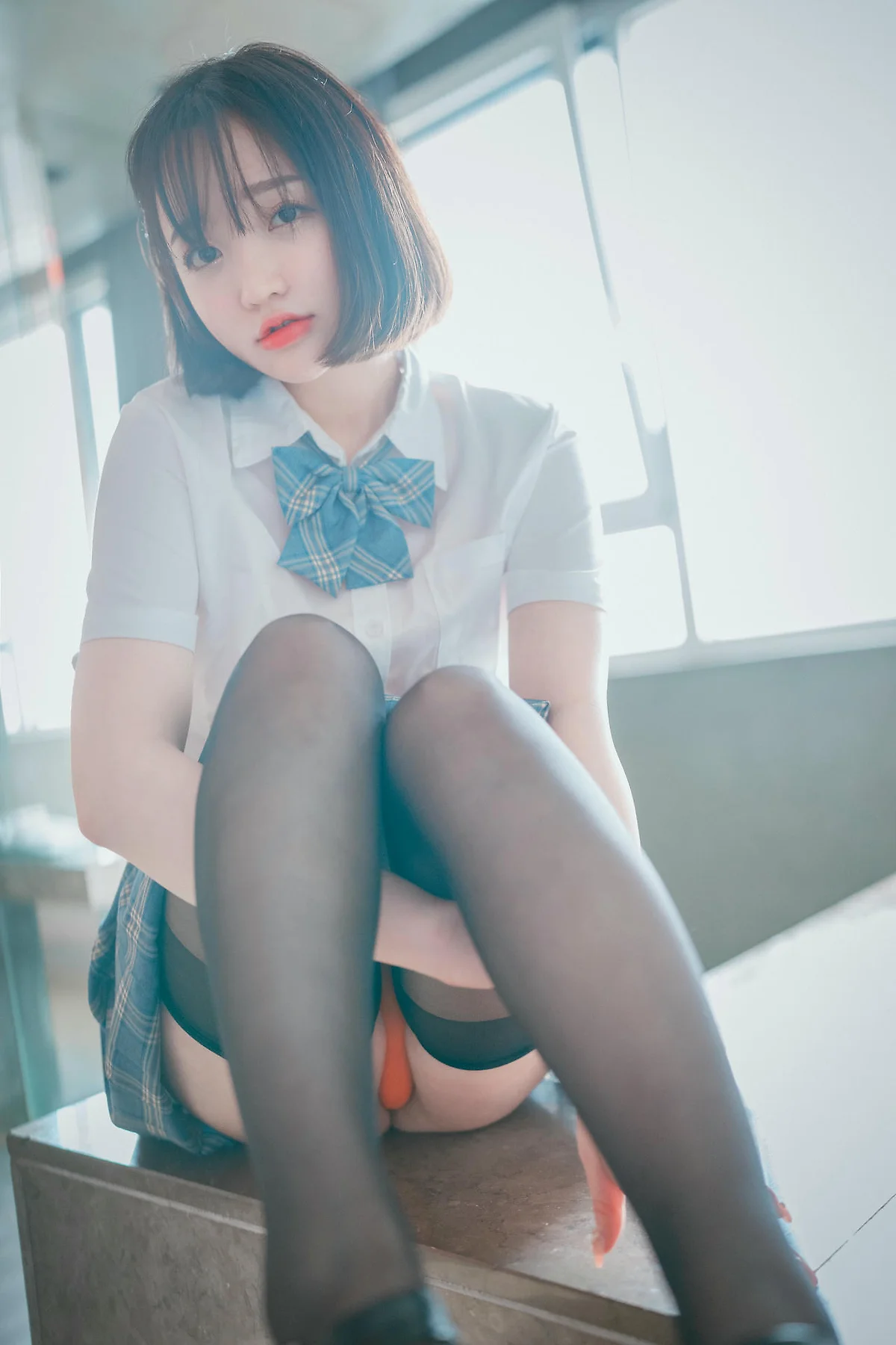 DJAWA No.068 Son Ye-Eun格子裙jk制服 - 6
