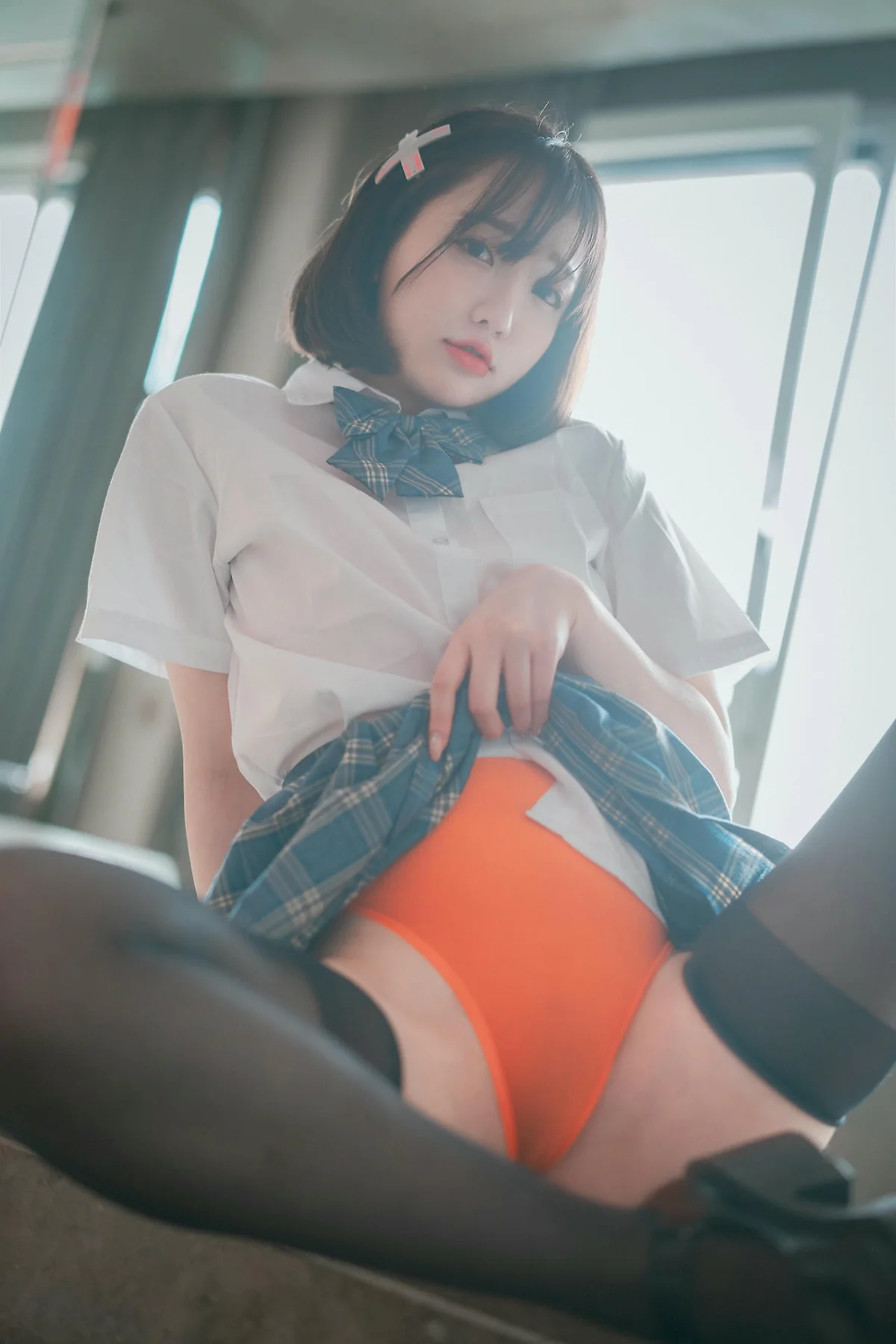 DJAWA No.068 Son Ye-Eun格子裙jk制服 - 8