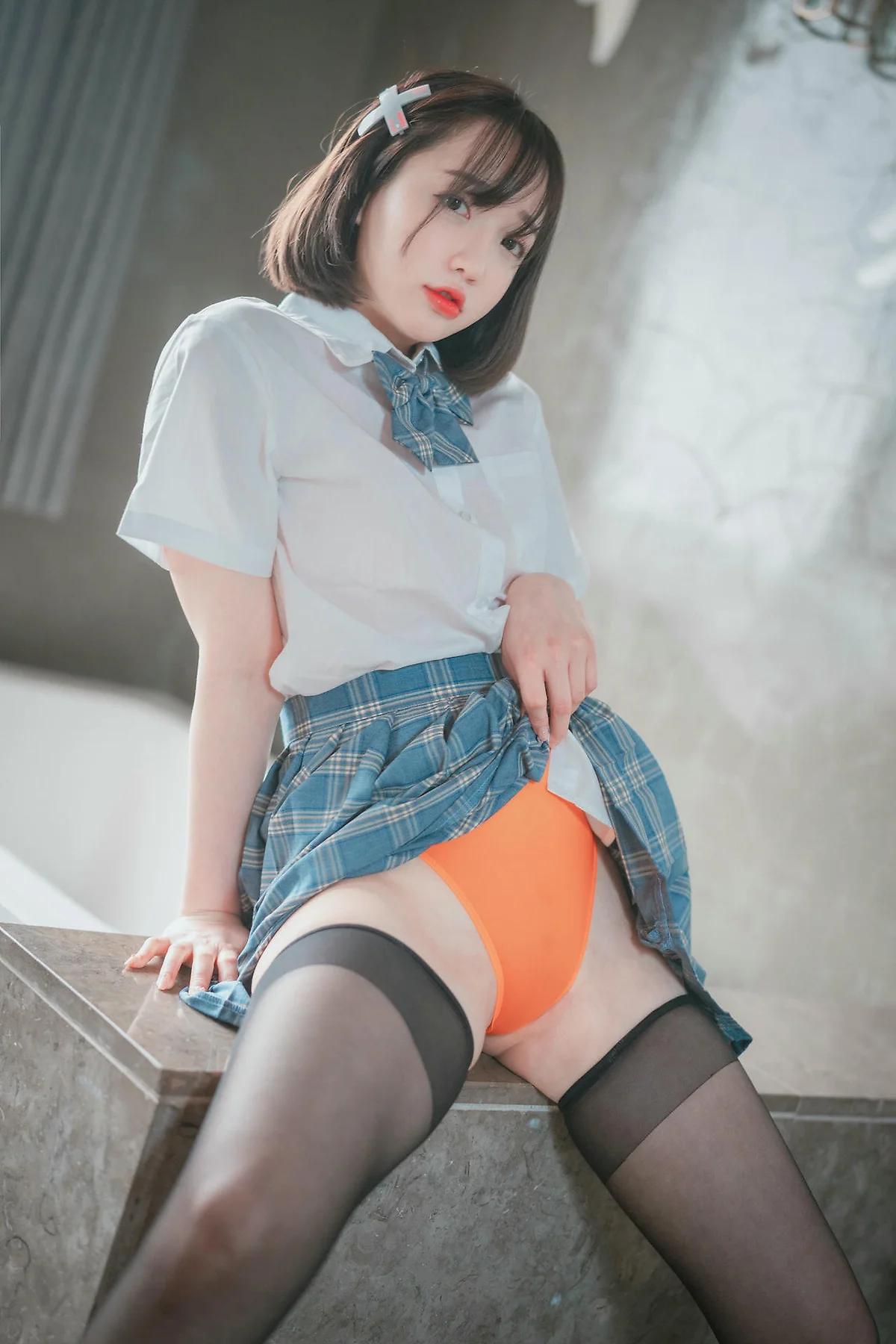 DJAWA No.068 Son Ye-Eun格子裙jk制服 - 6
