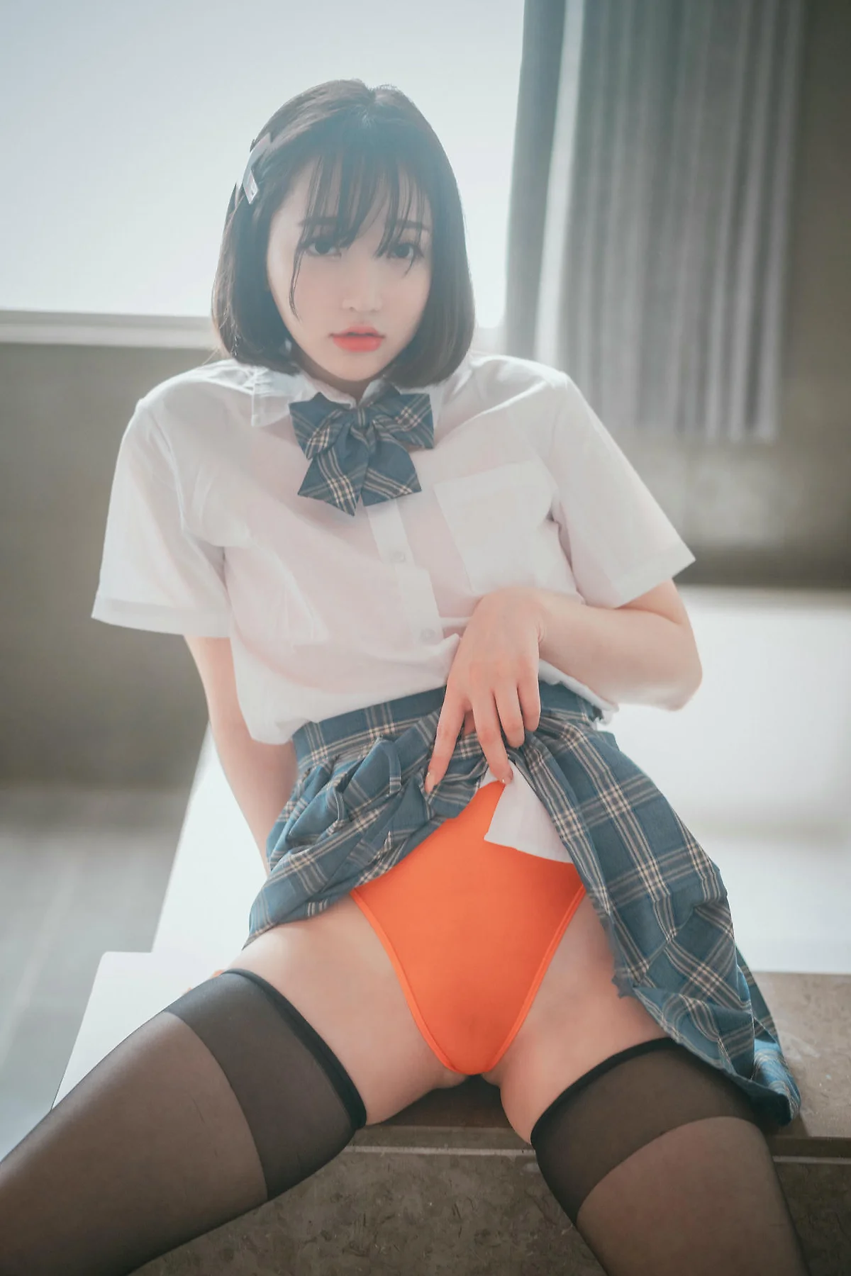 DJAWA No.068 Son Ye-Eun格子裙jk制服 - 8