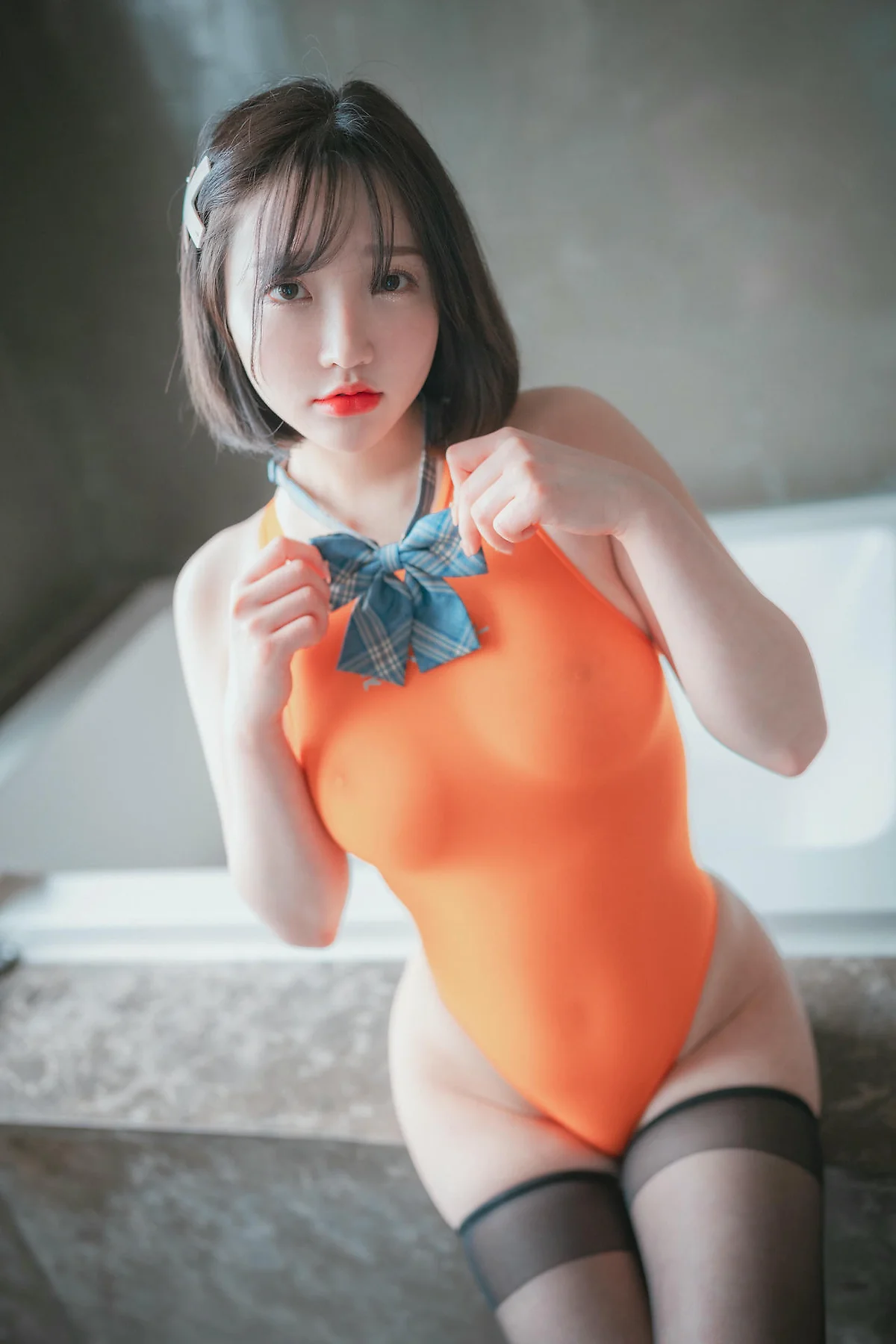 DJAWA No.068 Son Ye-Eun格子裙jk制服 - 4