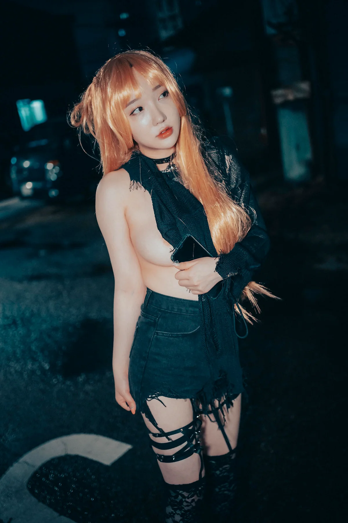 DJAWA No.070 Son Ye-Eun爆乳吊袜帅气少女 - 10