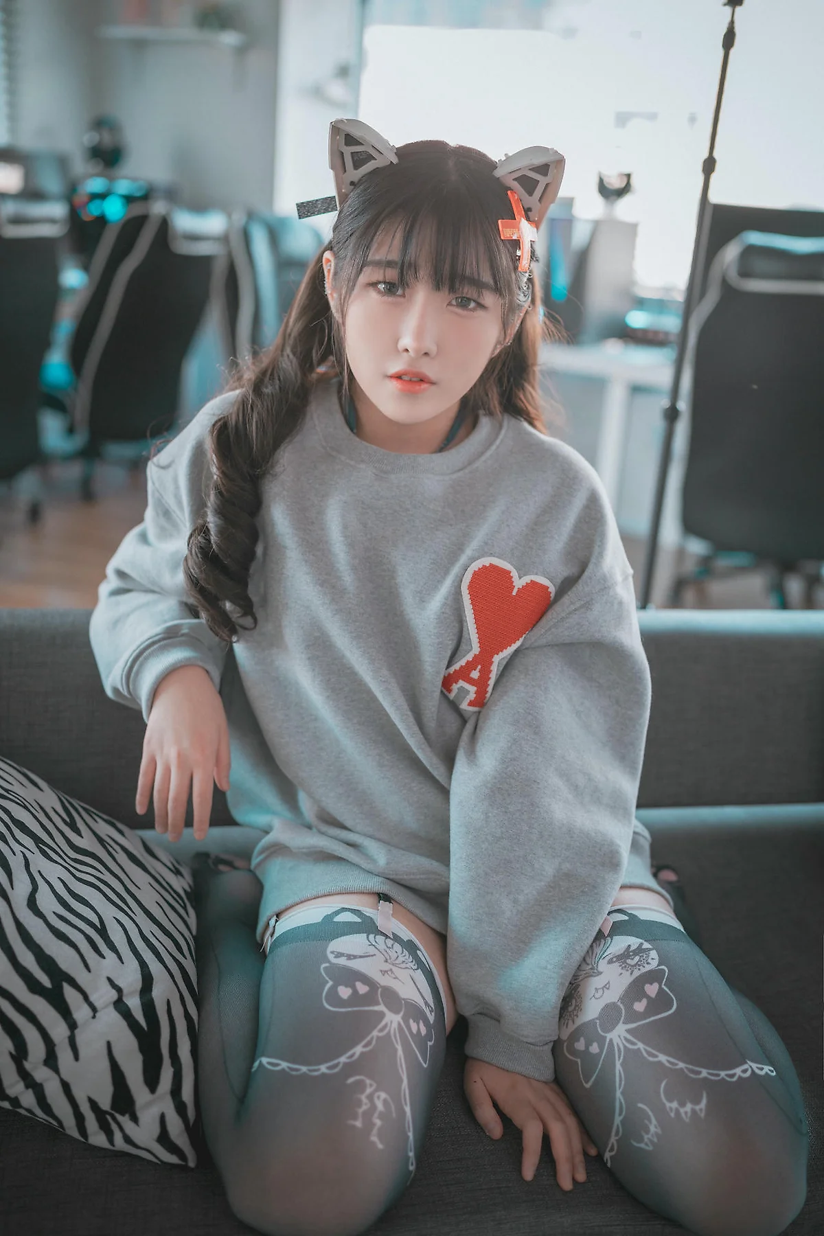 DJAWA No.074 Sonson爆乳格子裙少女 - 2