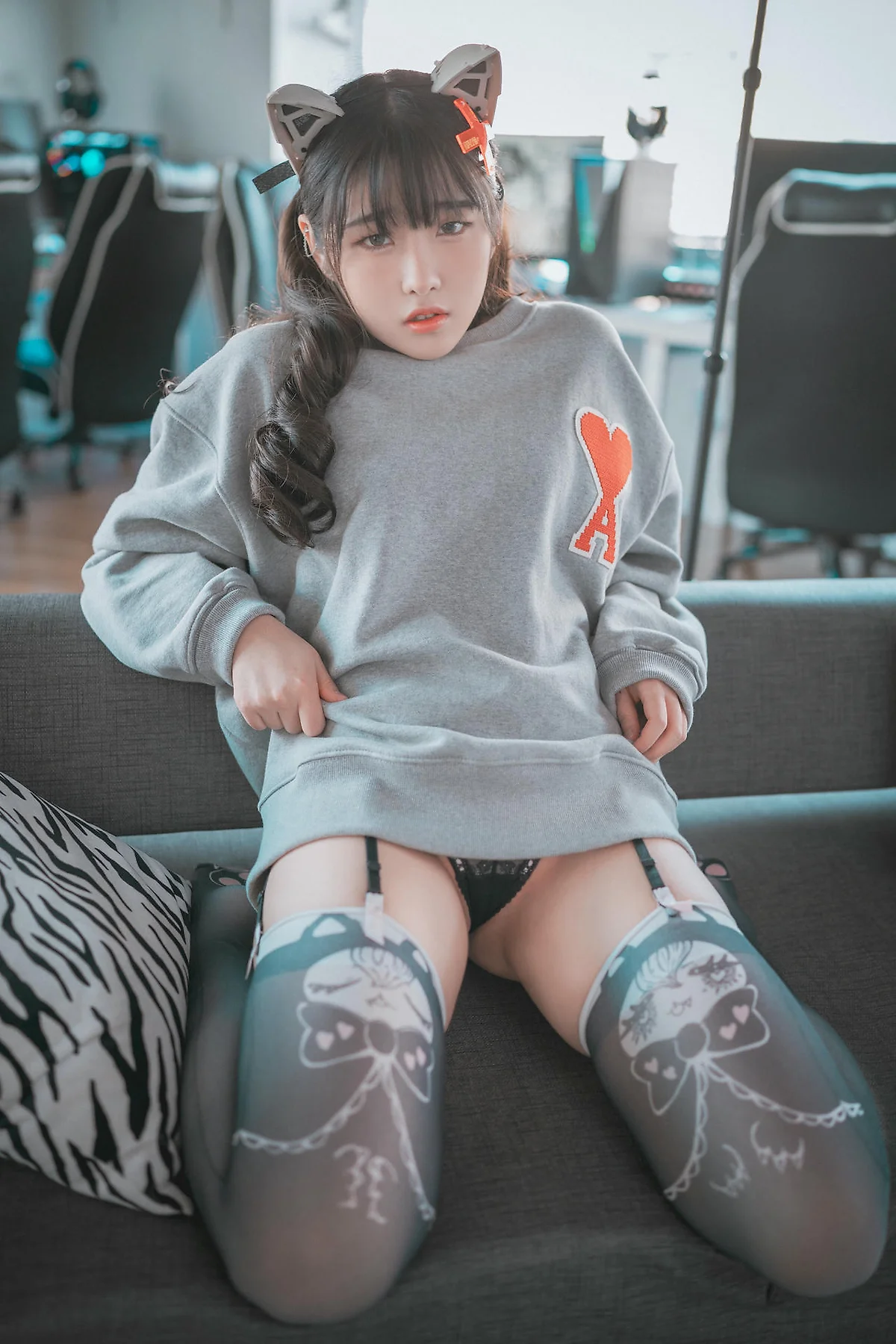 DJAWA No.074 Sonson爆乳格子裙少女 - 3