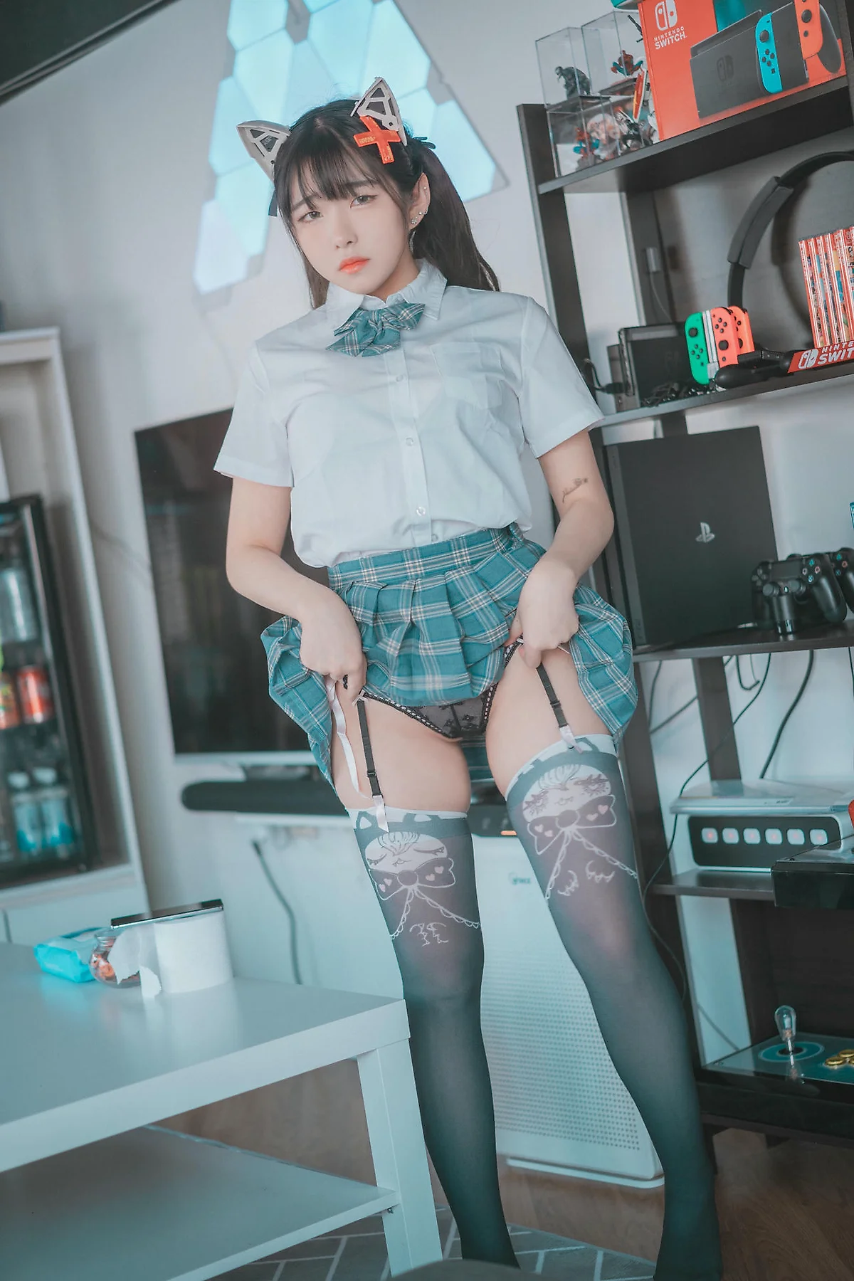 DJAWA No.074 Sonson爆乳格子裙少女 - 4
