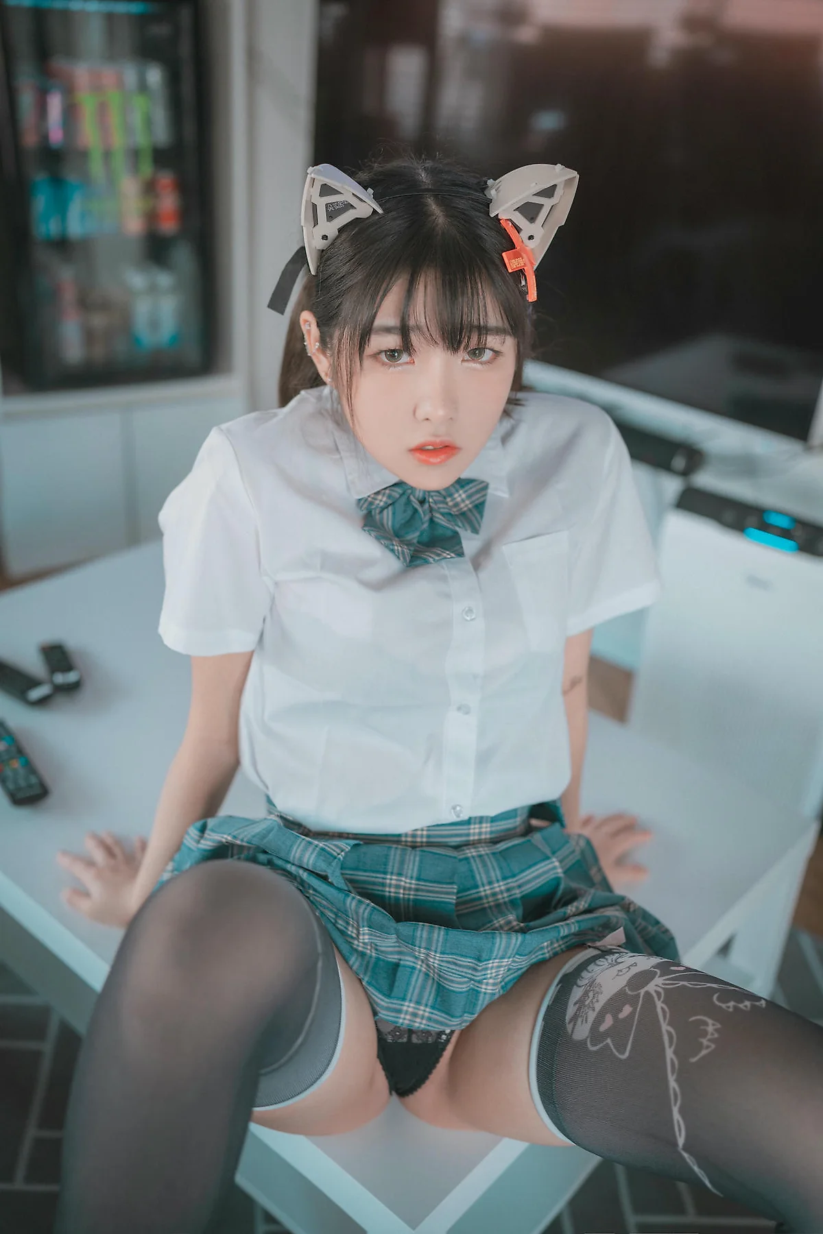 DJAWA No.074 Sonson爆乳格子裙少女 - 10