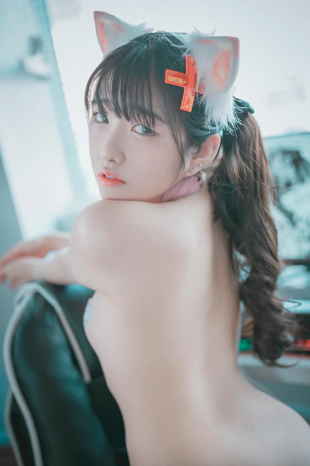DJAWA No.074 Sonson爆乳格子裙少女 - 5