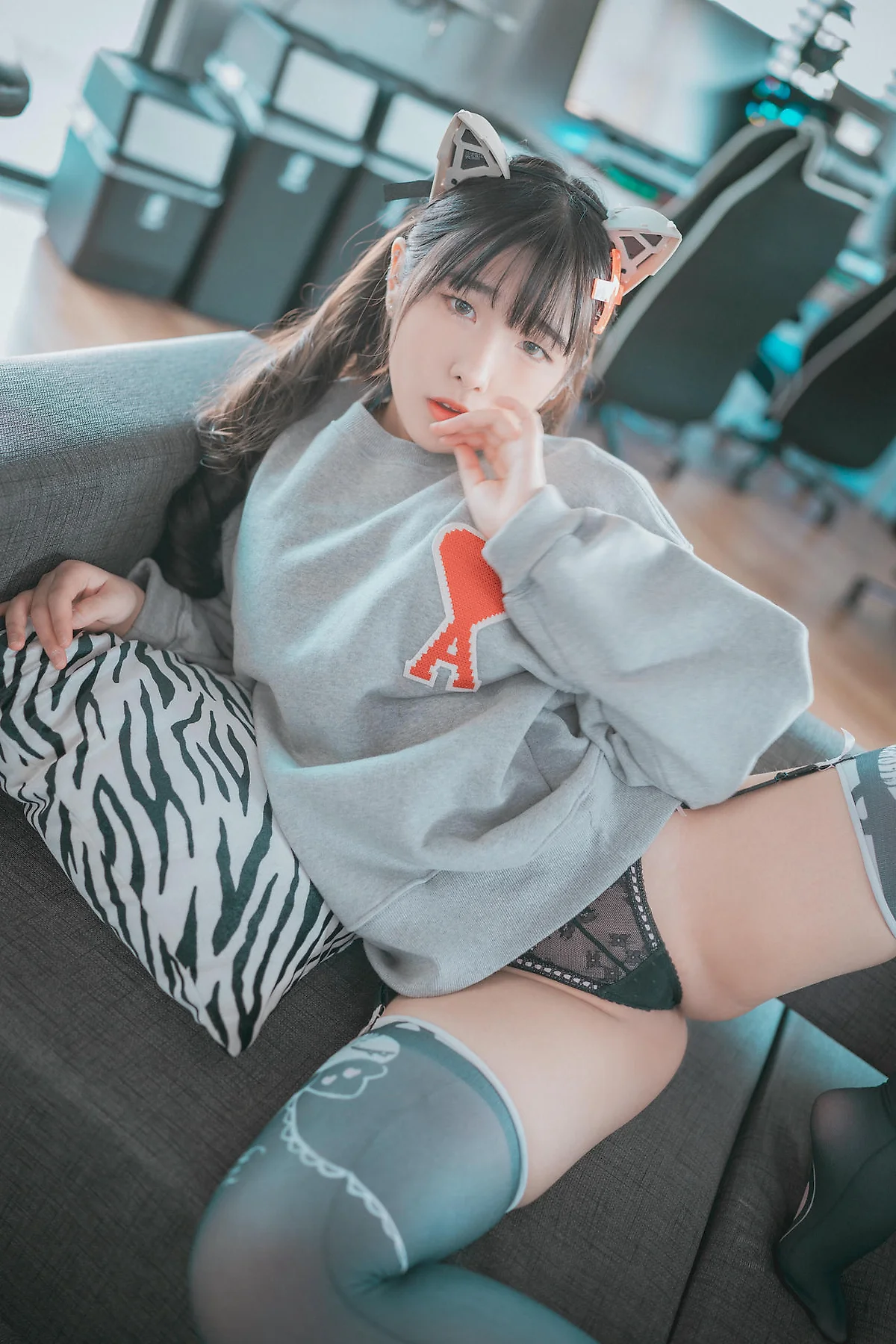 DJAWA No.074 Sonson爆乳格子裙少女 - 3