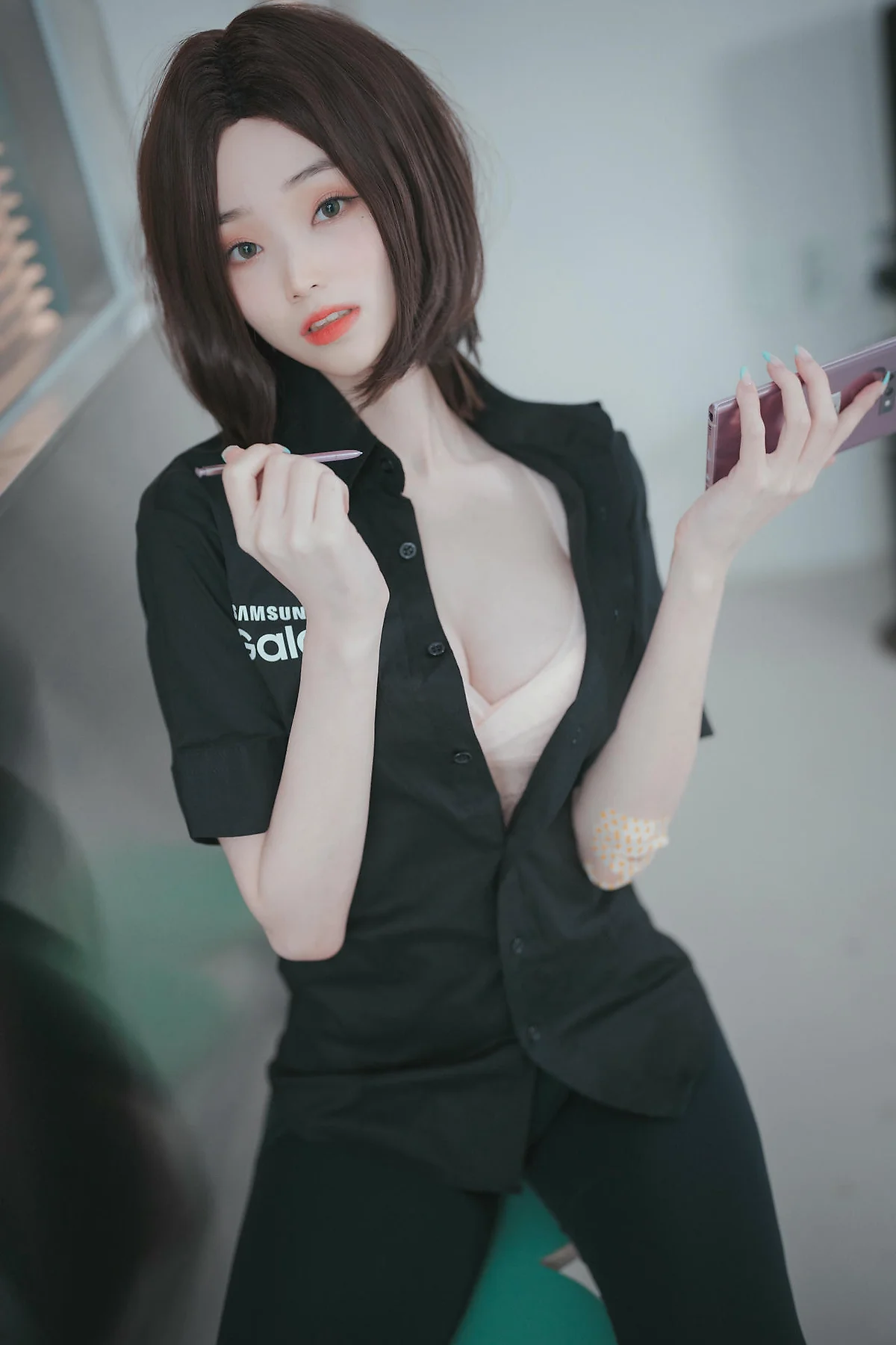 DJAWA No.080 Bambi制服短发气质美女 - 3