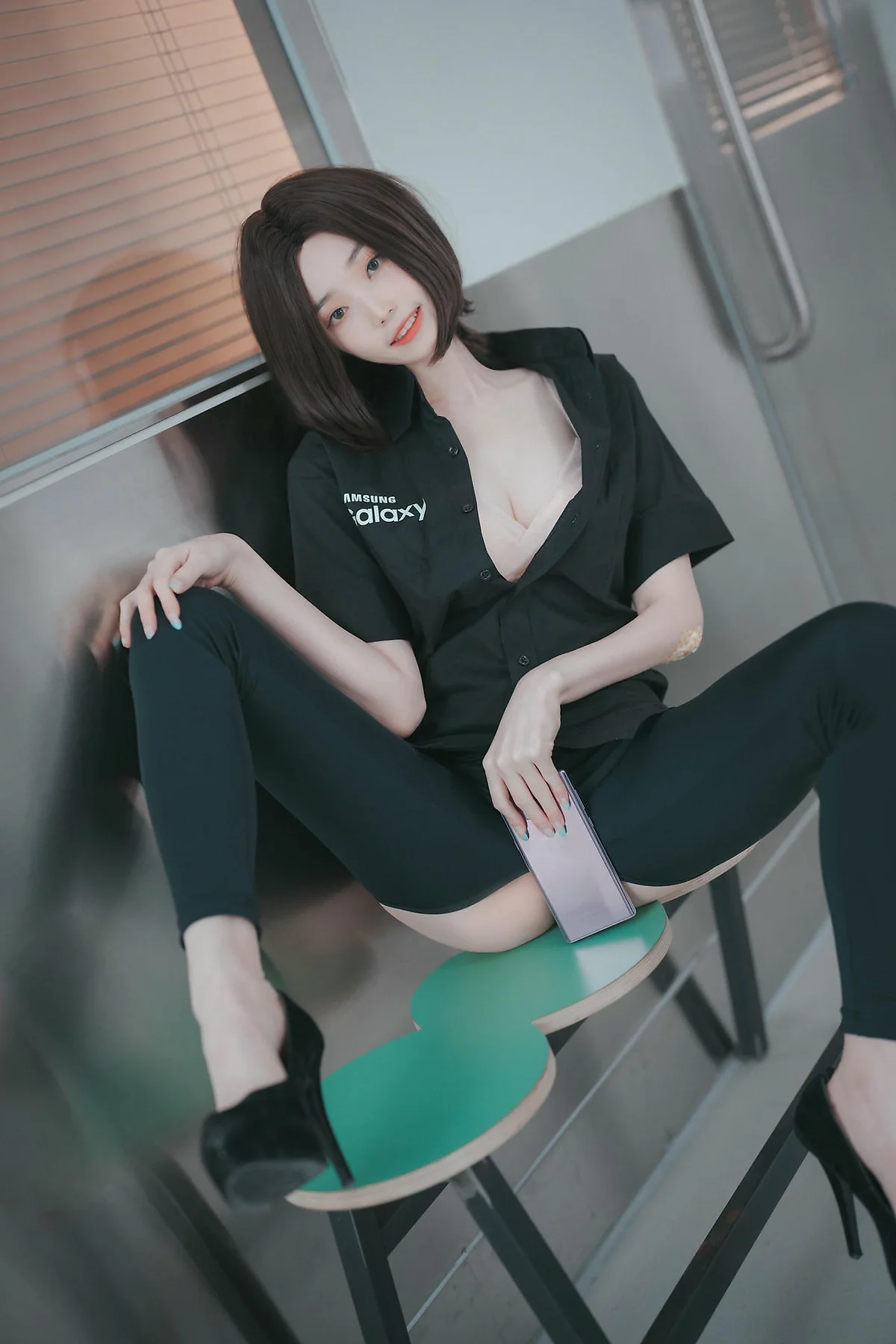 DJAWA No.080 Bambi制服短发气质美女 - 7