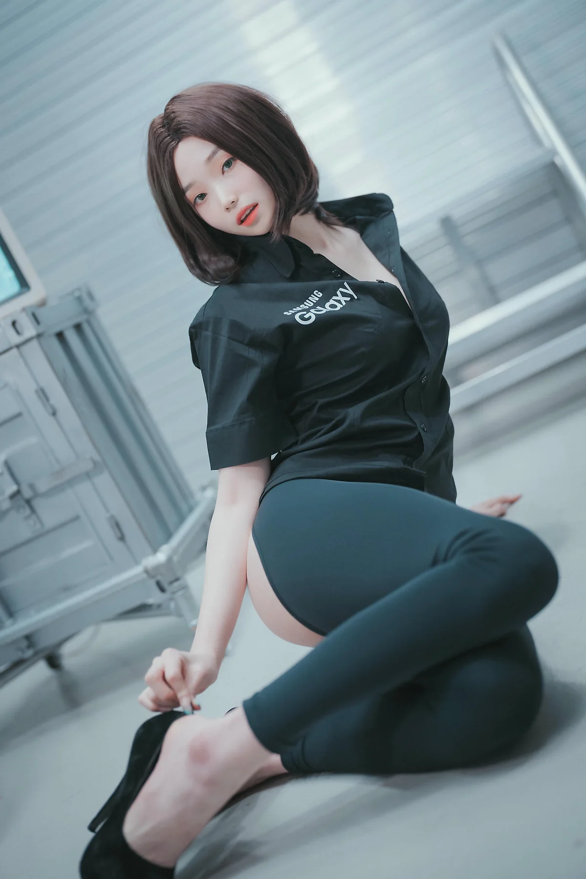 DJAWA No.080 Bambi制服短发气质美女 - 1