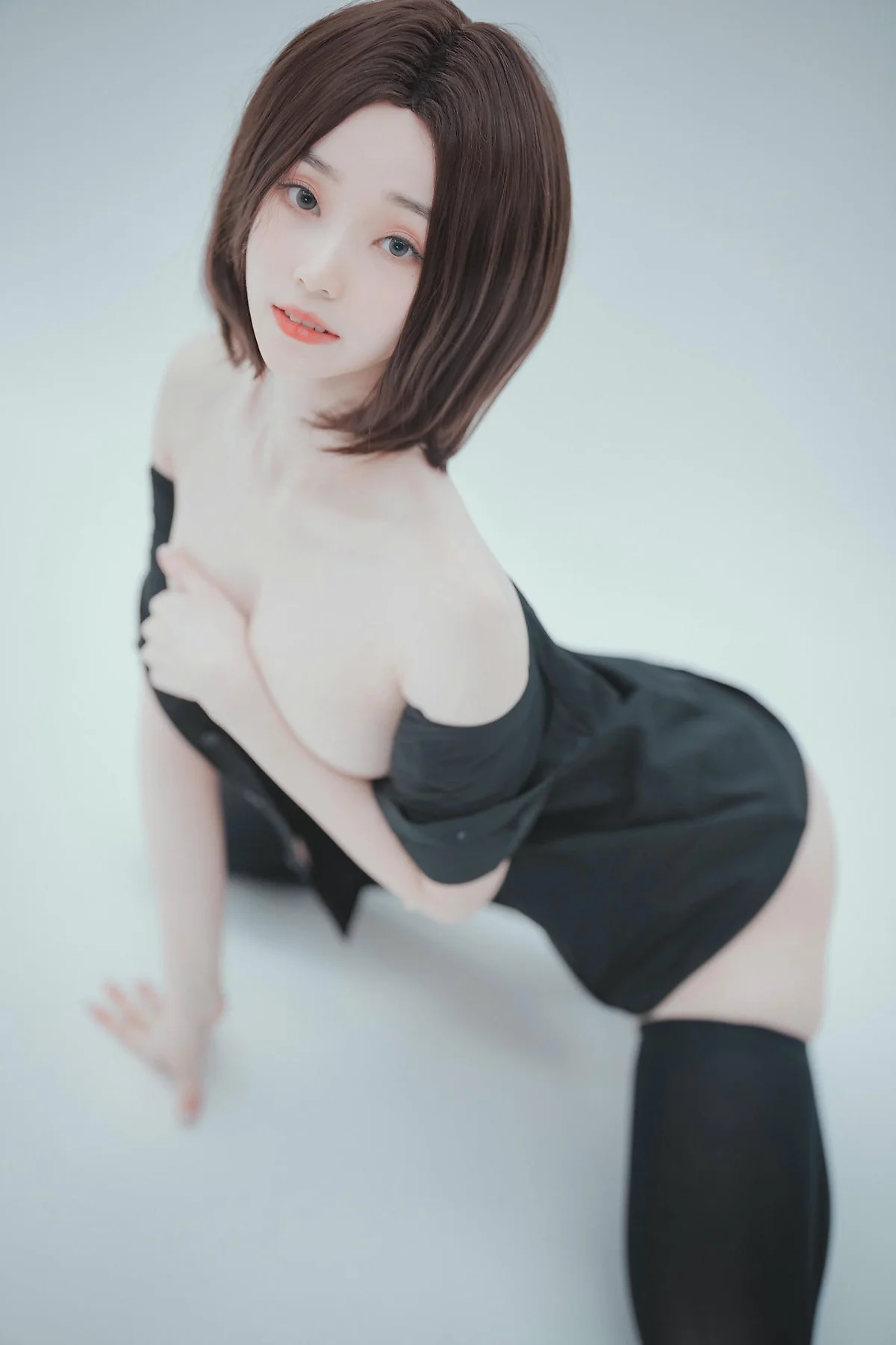DJAWA No.080 Bambi制服短发气质美女 - 1