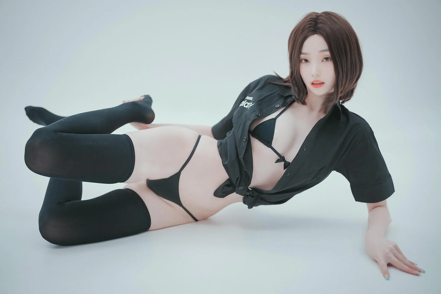 DJAWA No.080 Bambi制服短发气质美女 - 4