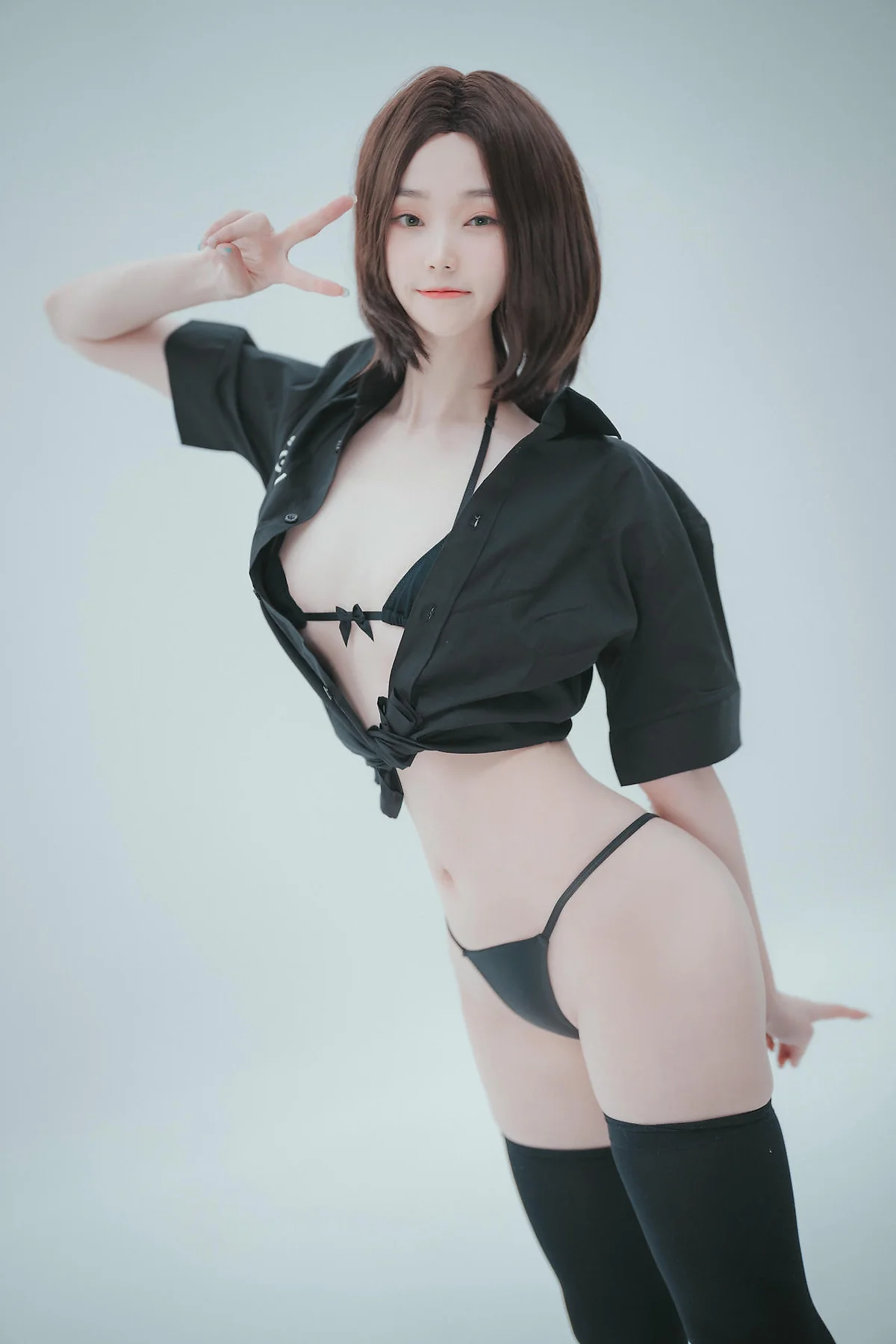 DJAWA No.080 Bambi制服短发气质美女 - 8