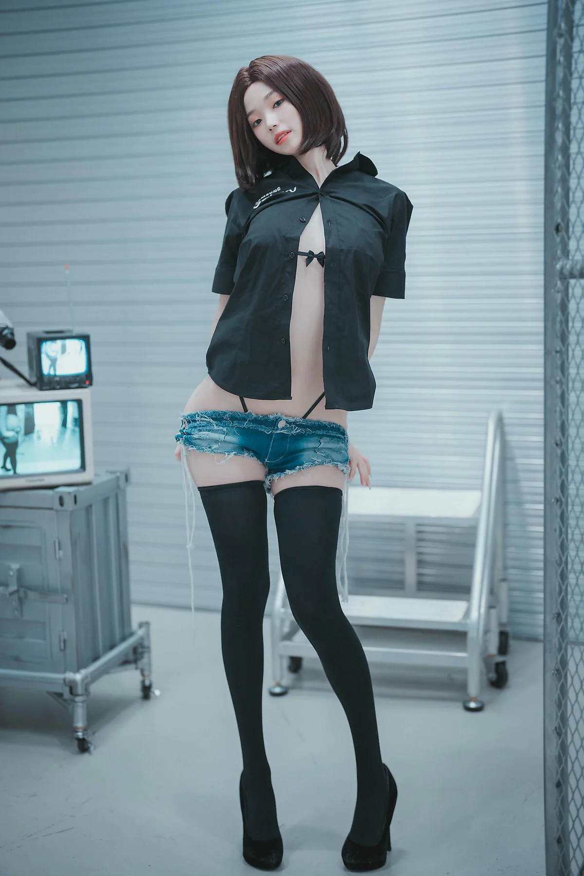 DJAWA No.080 Bambi制服短发气质美女 - 7