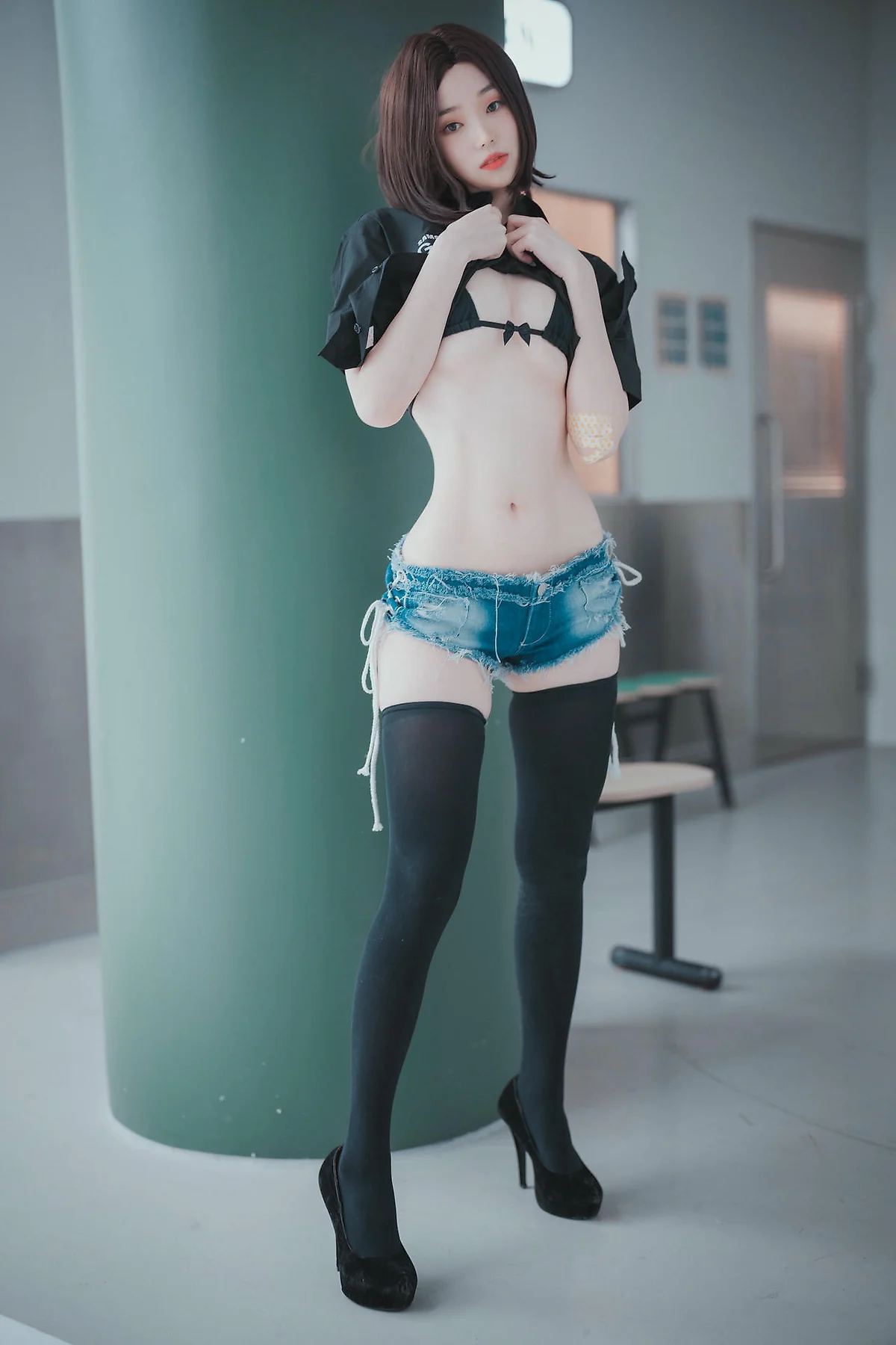 DJAWA No.080 Bambi制服短发气质美女 - 8