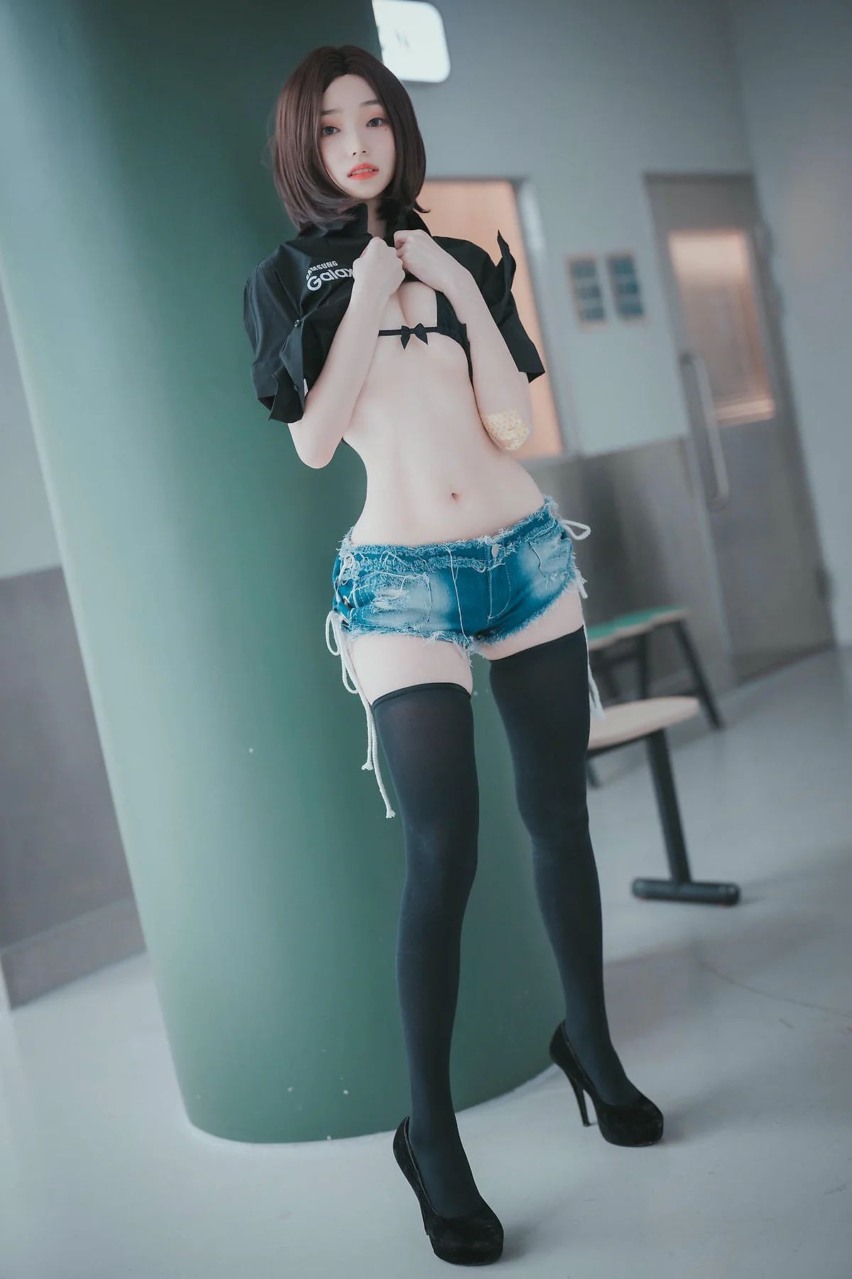 DJAWA No.080 Bambi制服短发气质美女 - 9