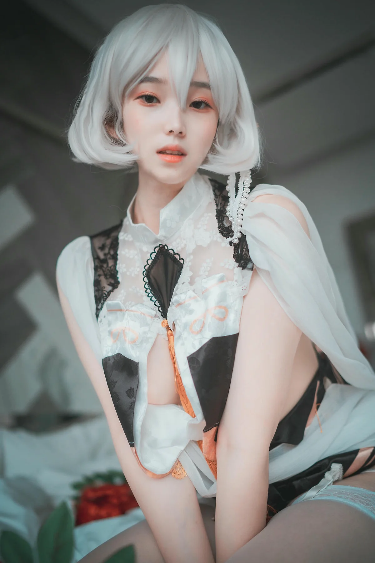 DJAWA No.083 Bambi白丝吊袜写真 - 5