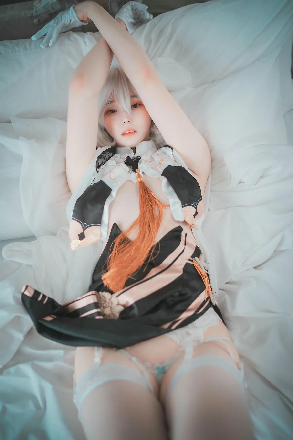 DJAWA No.083 Bambi白丝吊袜写真 - 2