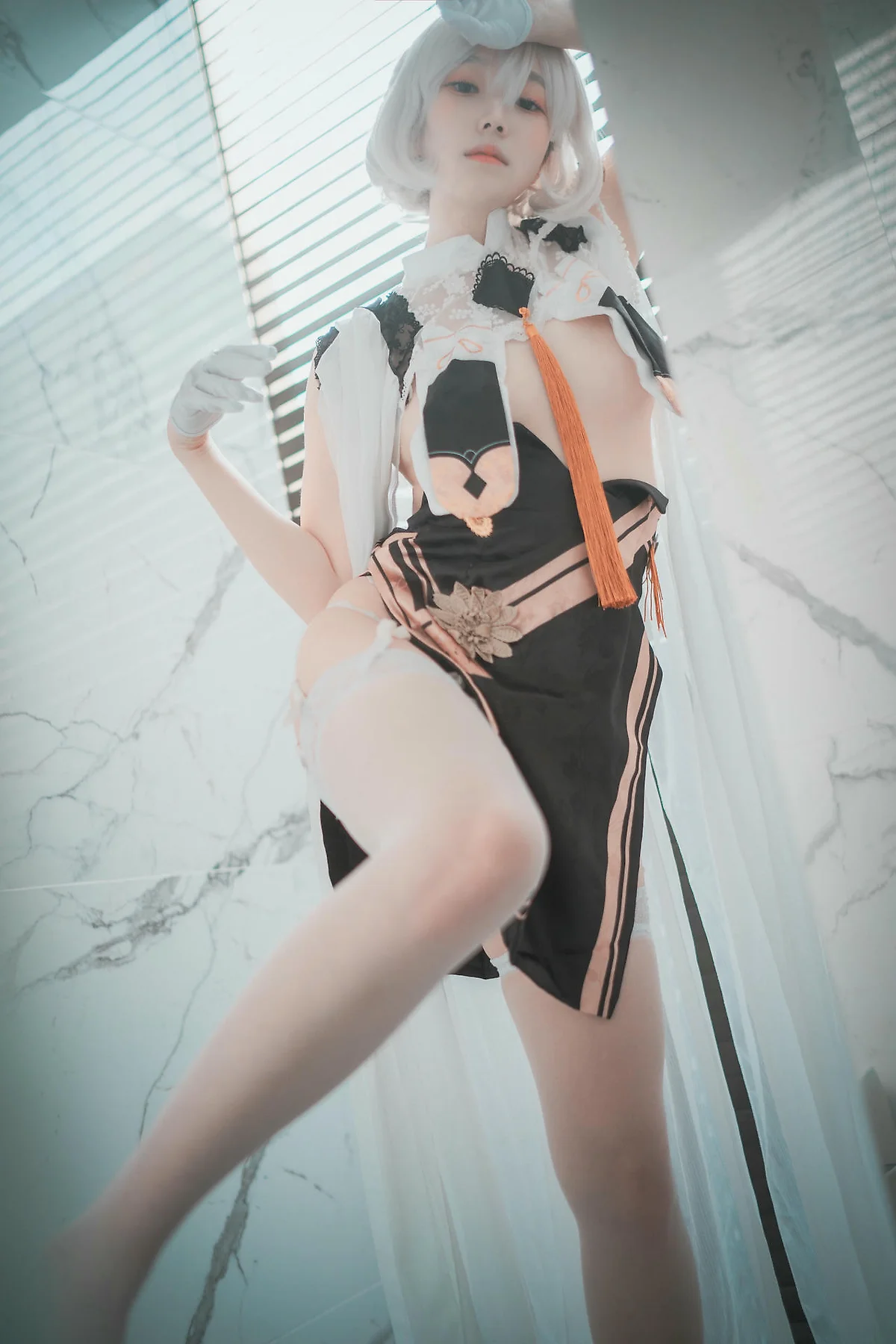 DJAWA No.083 Bambi白丝吊袜写真 - 8