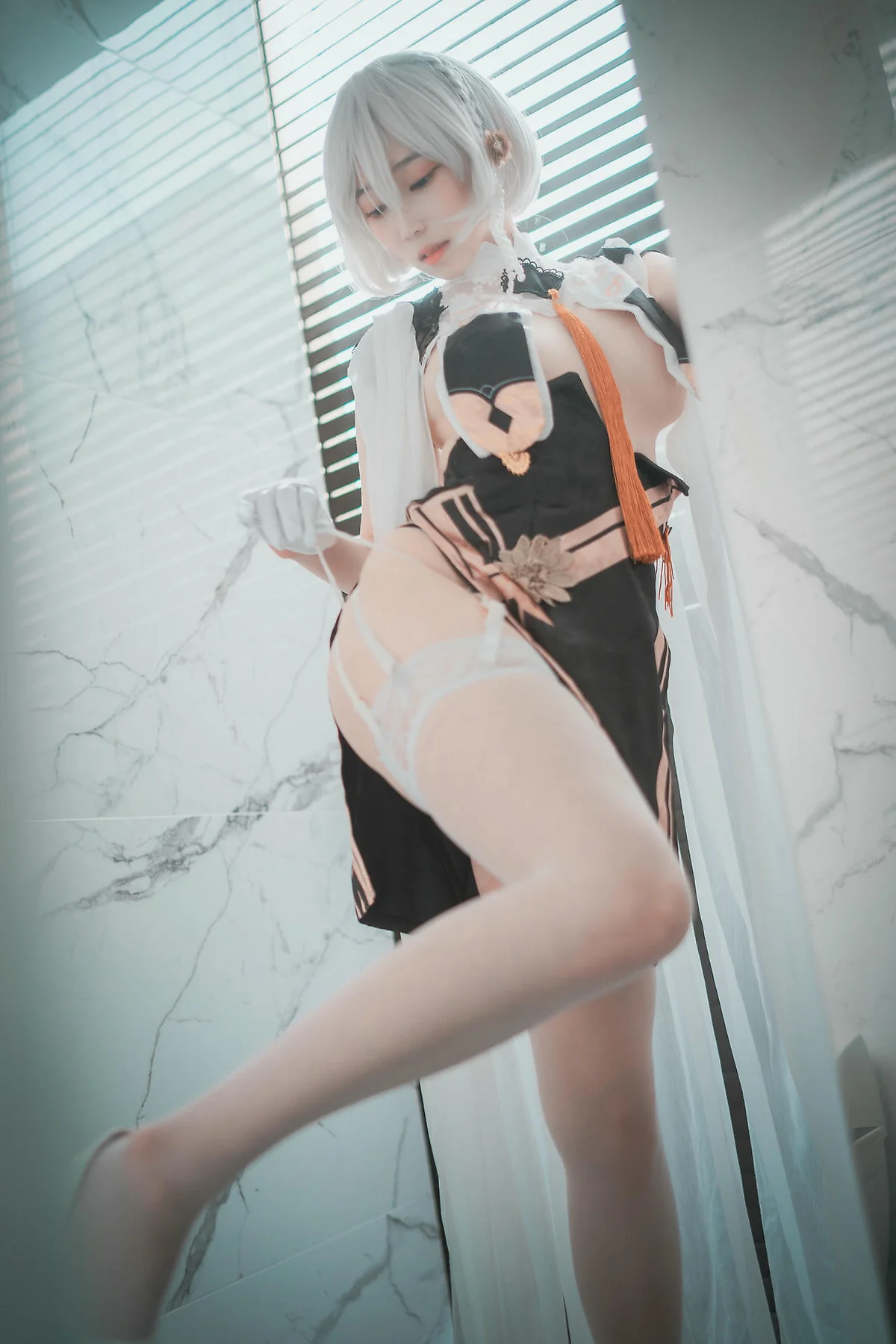 DJAWA No.083 Bambi白丝吊袜写真 - 9