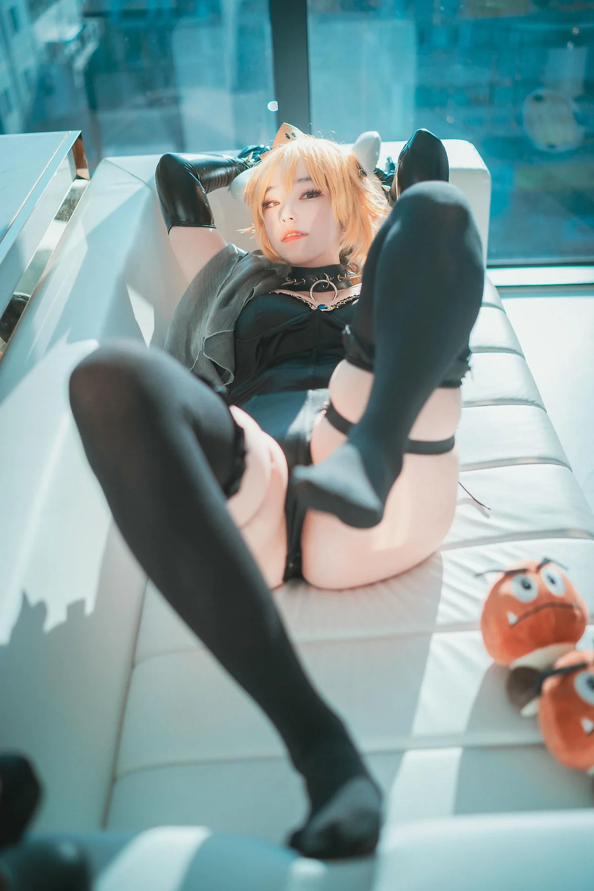 DJAWA No.087 Bambi小野猫黑丝玉足 - 2